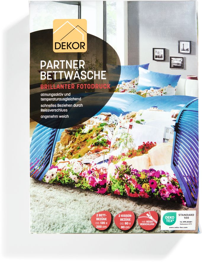 Dekor Partnerbettwaesche Mikrofaser - versch. Muster - Griechenland - Bild 1