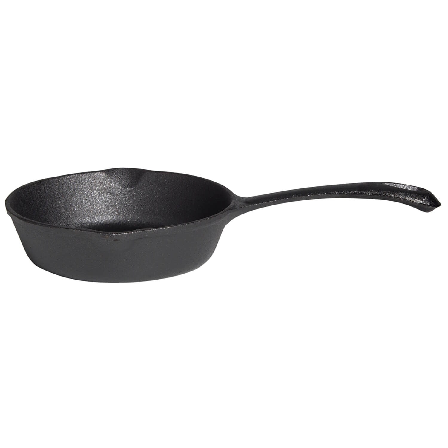 Robuste Gusseisen-Pfanne, schwarz, für alle Herdarten inkl. Induktion, ideal zum Braten und Grillen Ø 16 cm | 04041571097545