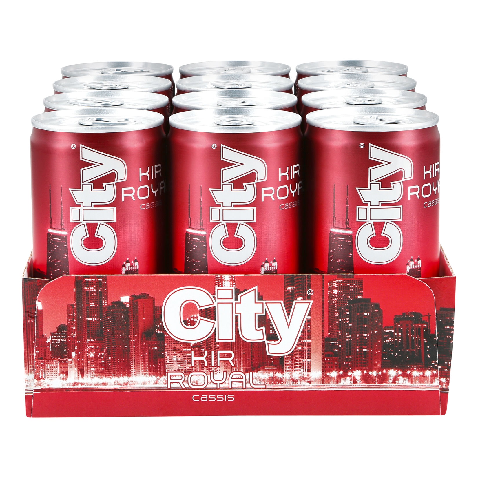 City Kir Royal Cassis 5,5 % vol 0,2 Liter Dose, 12er Pack - Bild 1