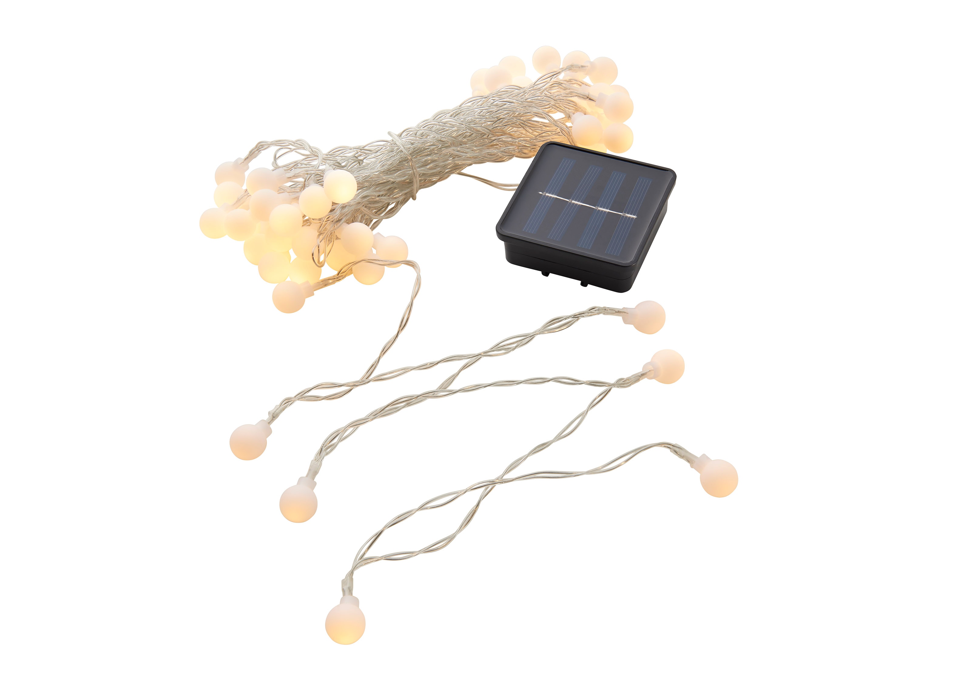 Dario LED Solarkugellichterkette - versch. Ausf&uuml;hrung - Warmwei&szlig; - Bild 1