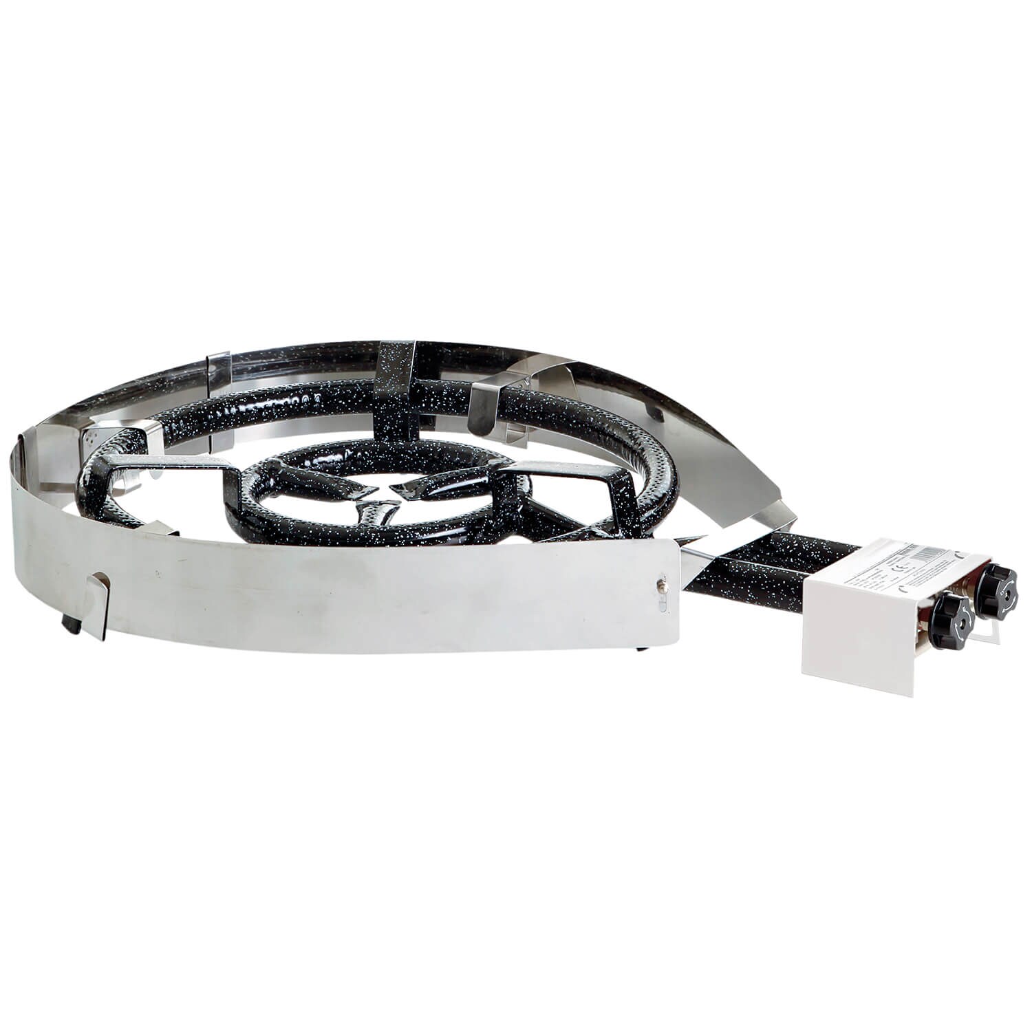 Leichter Windschutz aus Federedelstahl Ø 60 cm & 70 cm für Ring-Gasbrenner: Praktischer Helfer bei Wind | 04041571900630