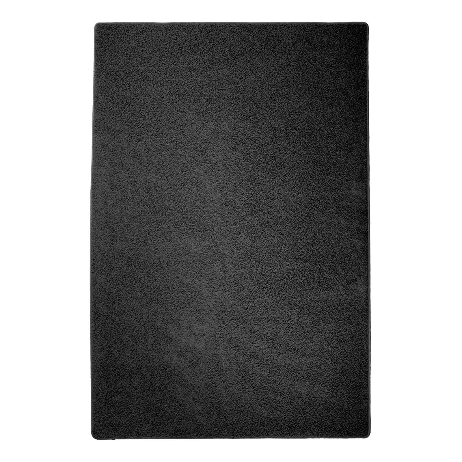 Karat Shaggy Hochflor Teppich Schwarz