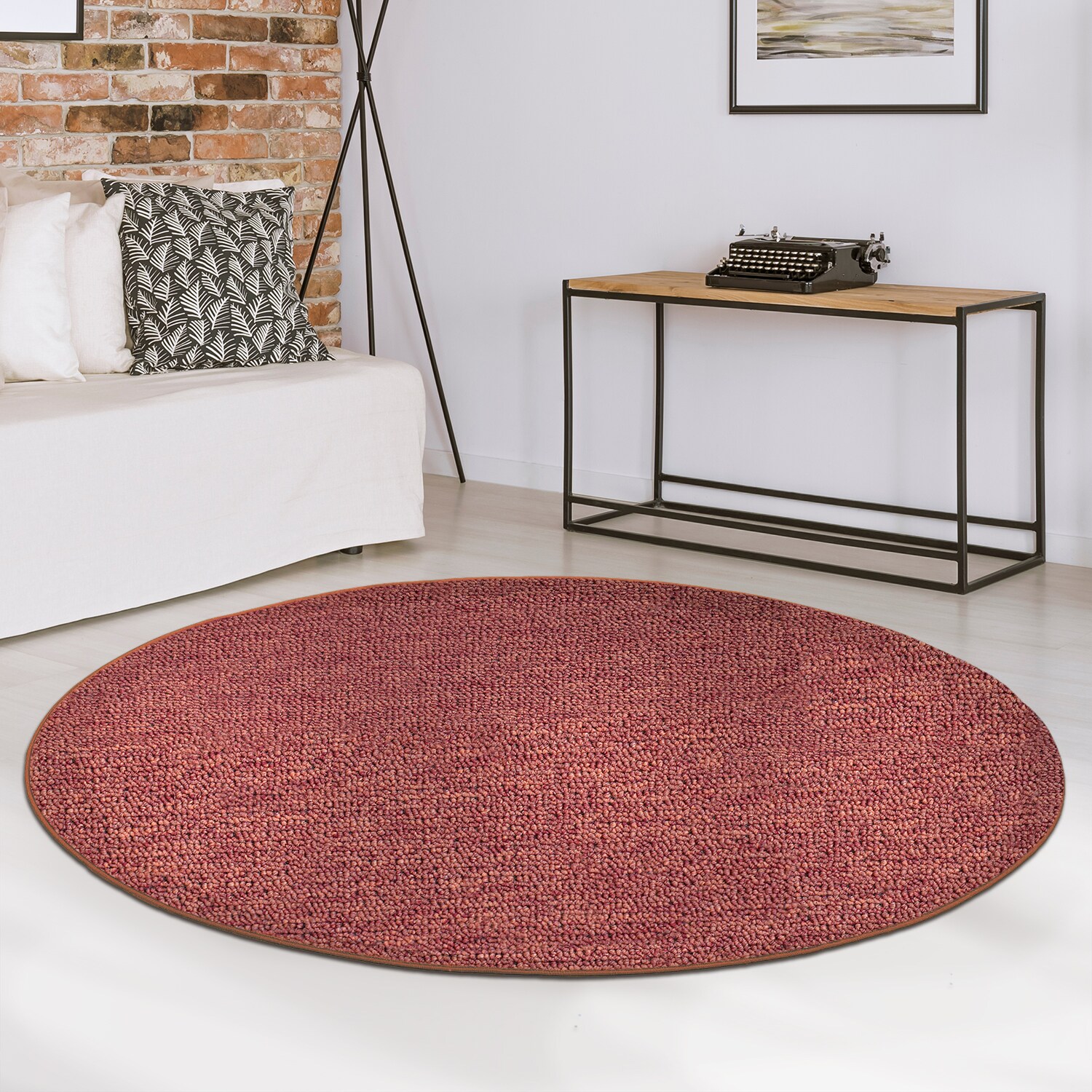 Karat Teppich London Terra 38 Rund