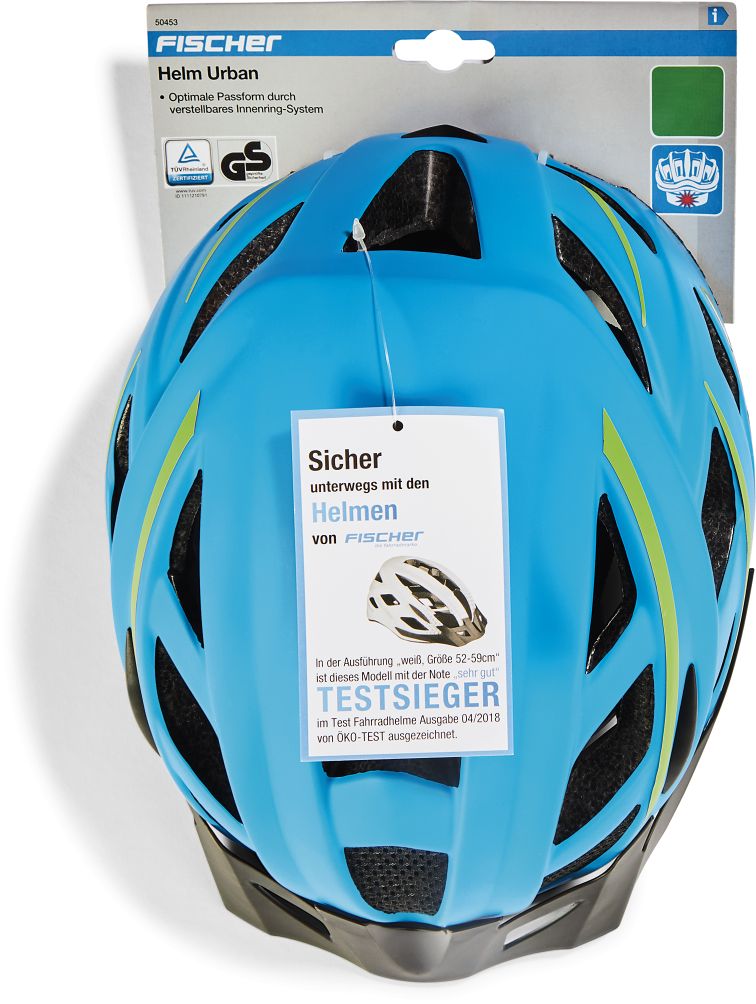 FISCHER Fahrradhelm Urban Montis Blau, Gr. S/M versch. Ausf&uuml;hrungen - Bild 1