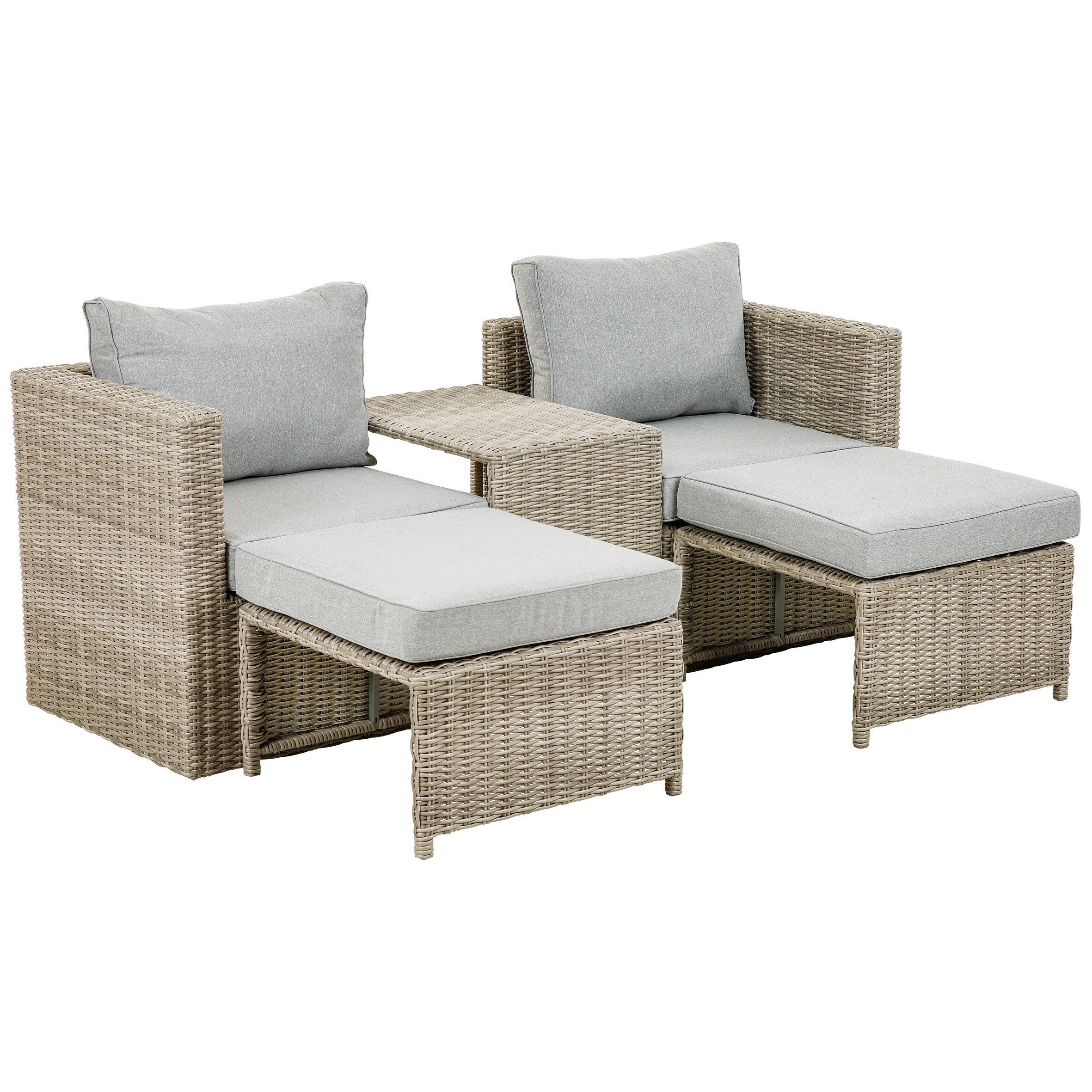 greemotion Outdoor Lounge Polyrattan - Set Olea MINI - Bild 1