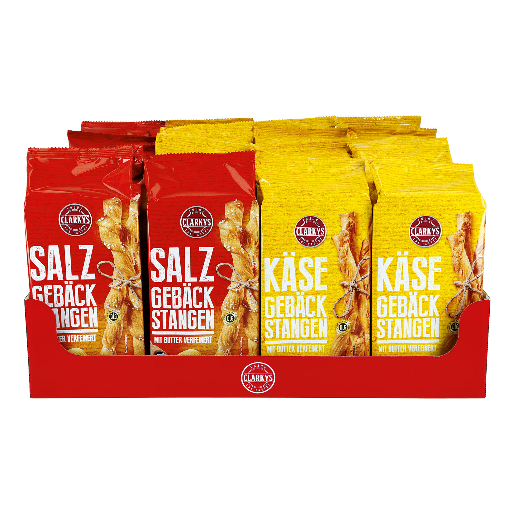 Clarkys Geb&auml;ckstangen 150 g, verschiedene Sorten, 16er Pack - Bild 1