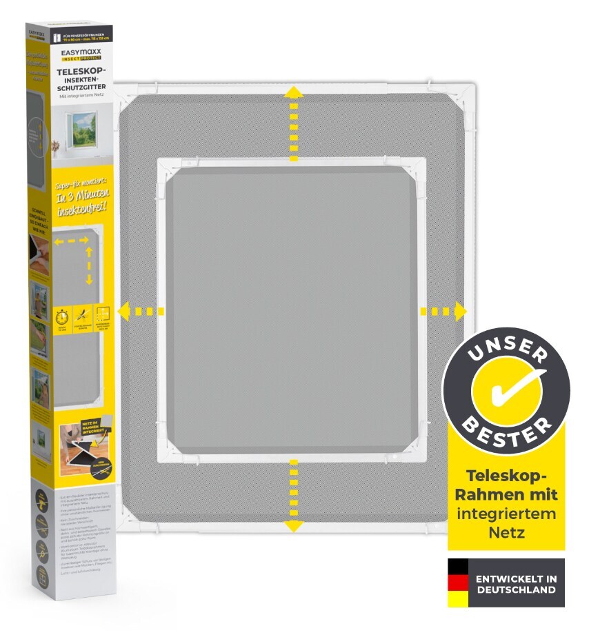 EASYmaxx Moskitonetz Magic Fit wei&szlig; - Bild 1