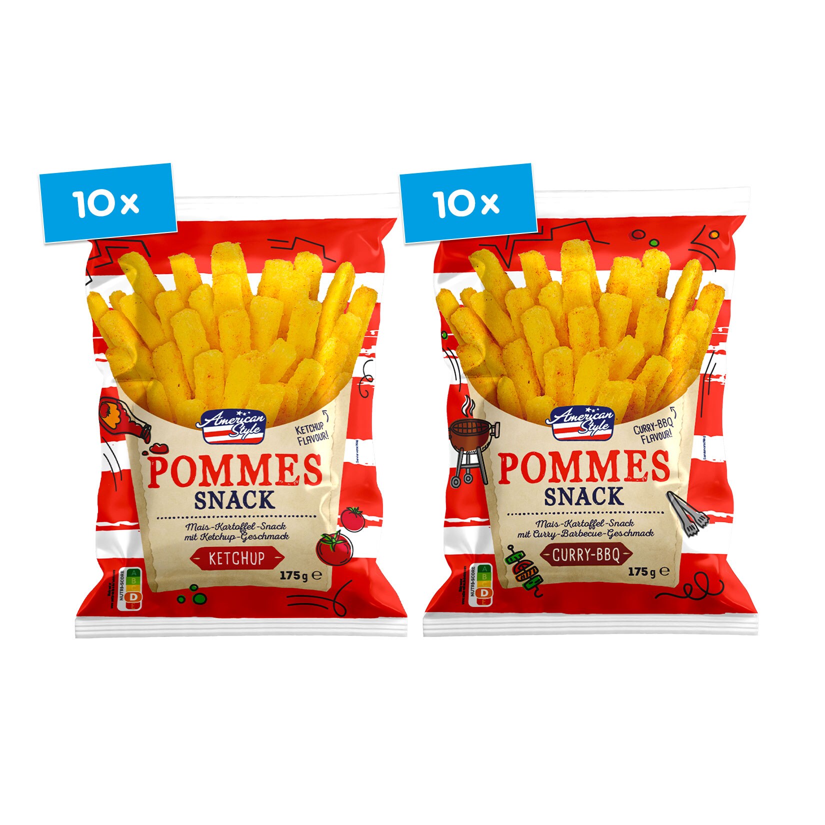 American Style Pommes 175 g, verschiedene Sorten, 20er Pack - Bild 1
