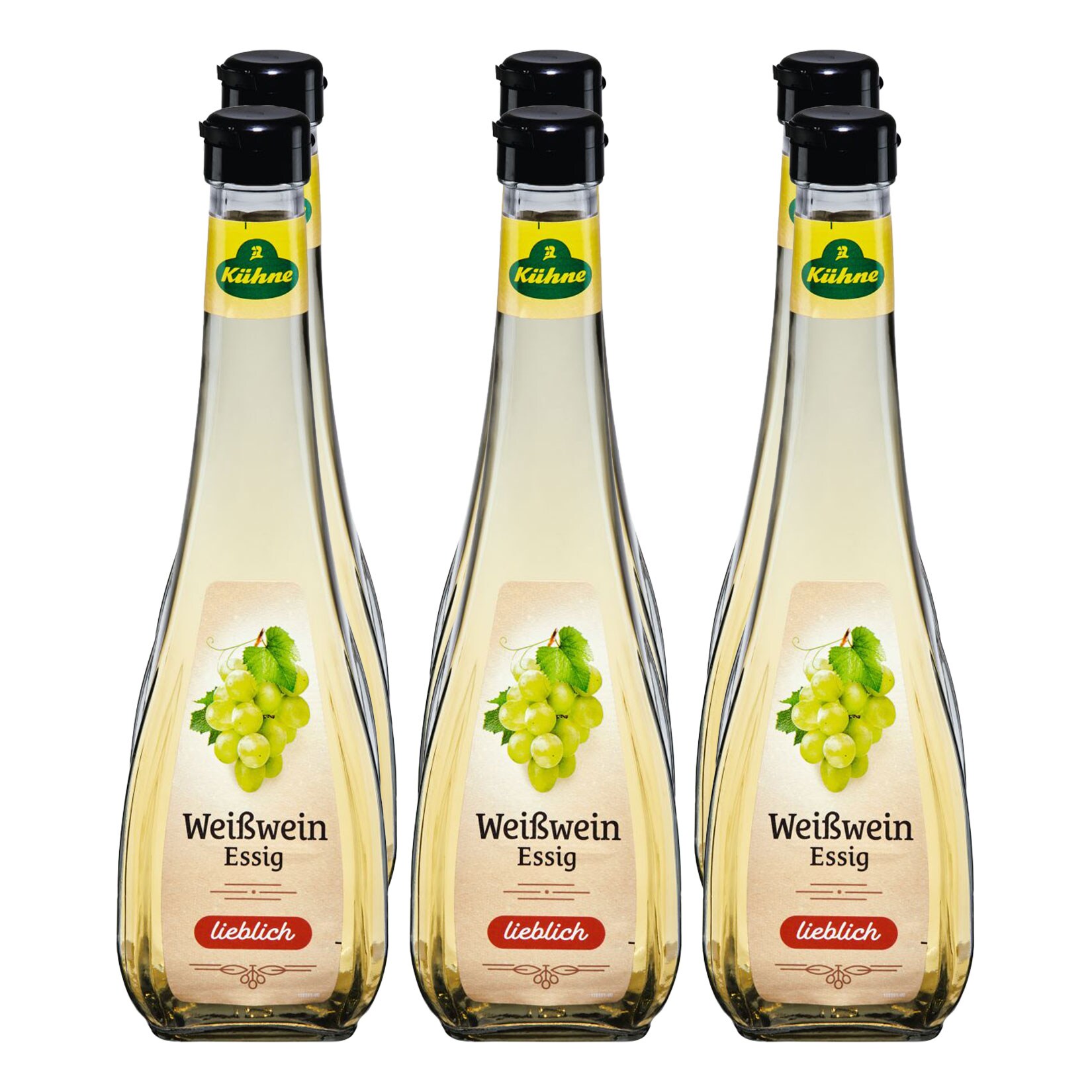 Kühne Weißweinessig 500 ml, 6er Pack
