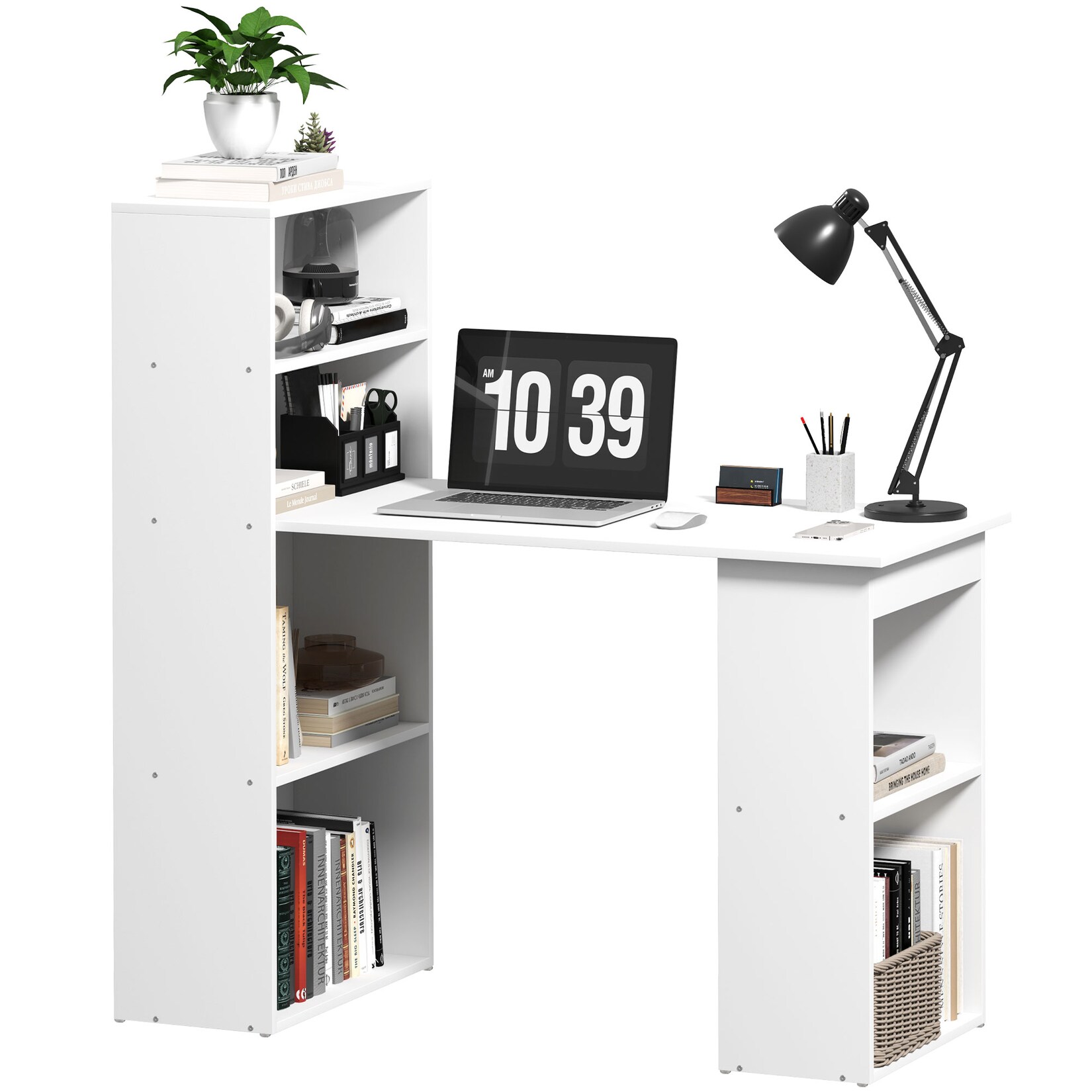 HOMCOM Schreibtisch Spanplatte, MDF | 04255633555311