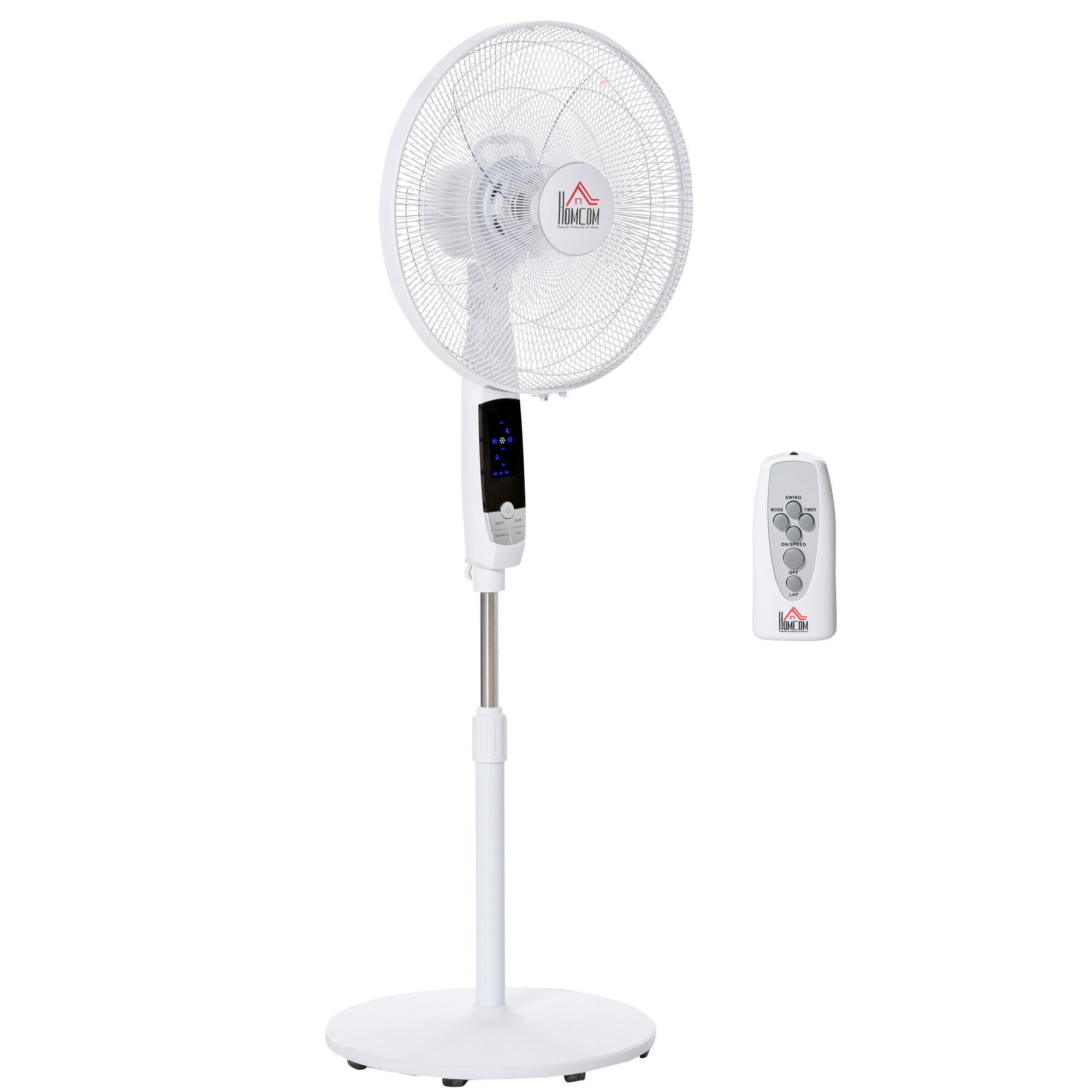 HOMCOM Standventilator ABS, Stahl - Bild 1
