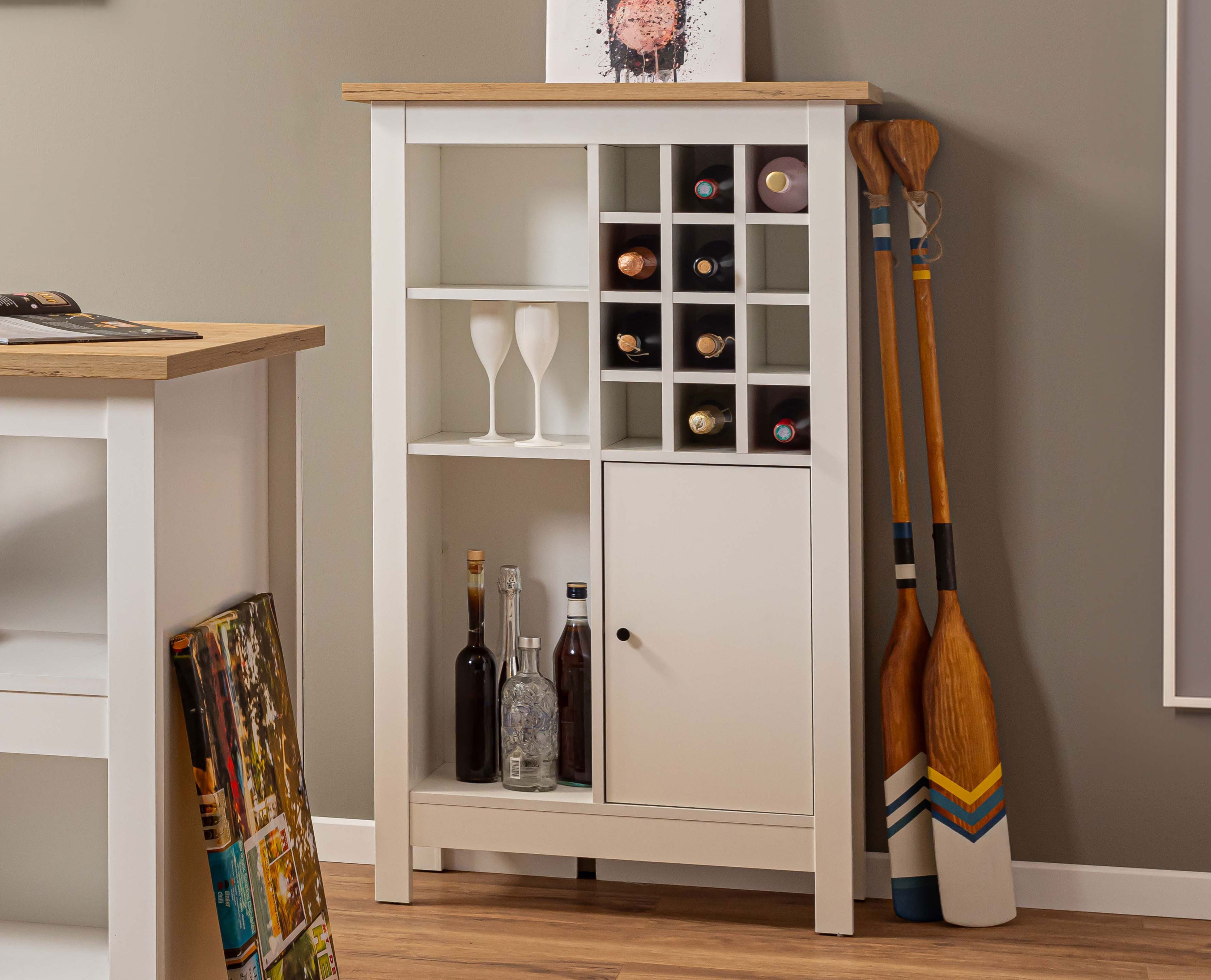 Inter Link Highboard Sideboard Kommode Julina, Weiss - Bild 1