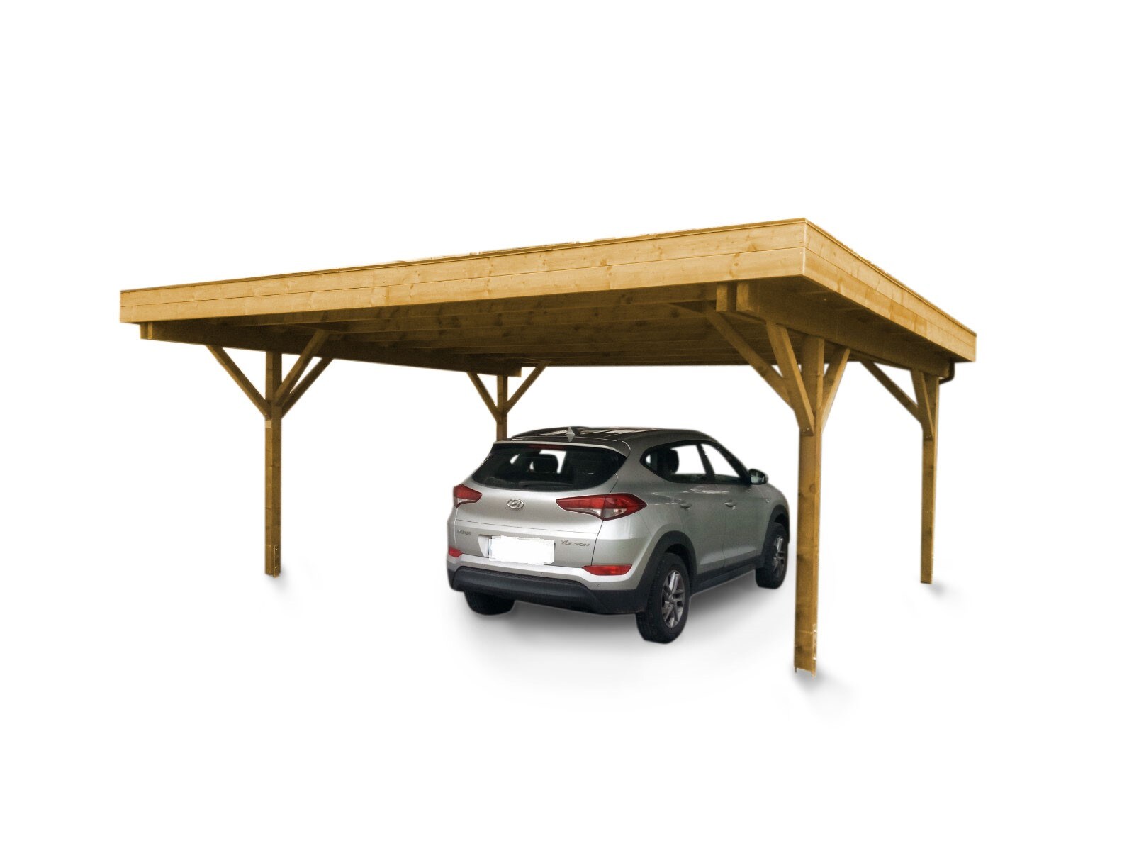 LENNECARport, Doppelcarport mit Flachdach Modell "Barcelona" - Bild 1