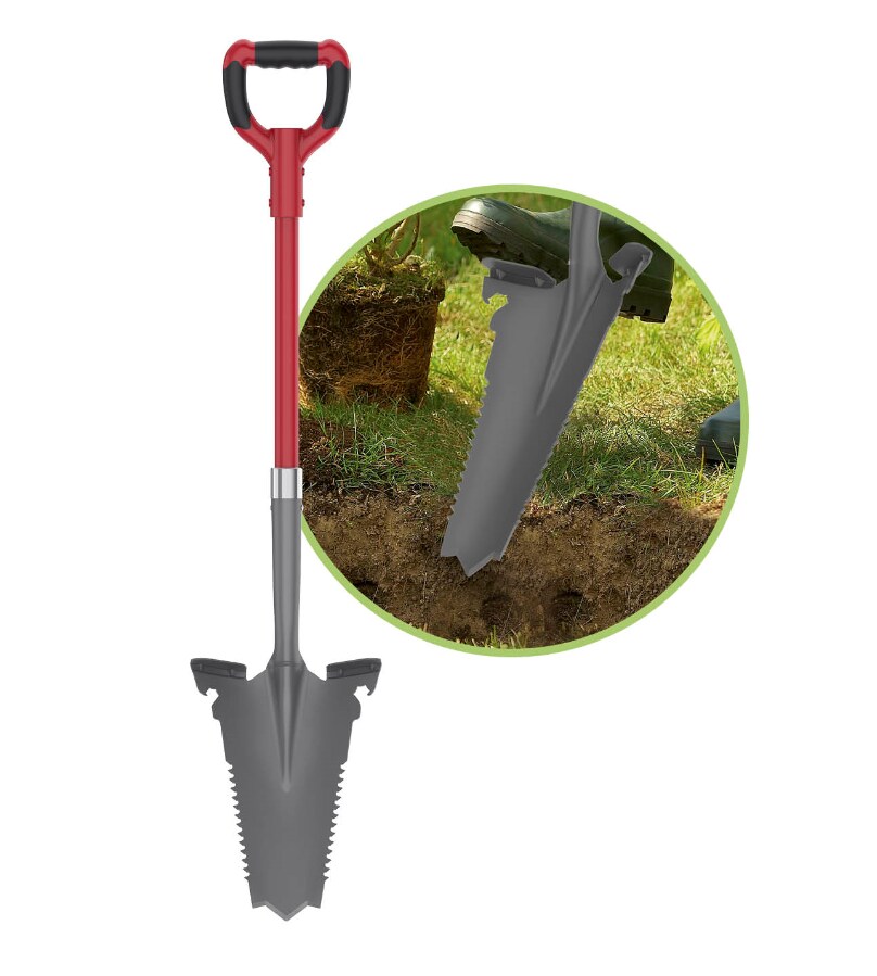 EASYmaxx Spaten- & Wurzelsäge 114cm grau/rot | 04067522028895