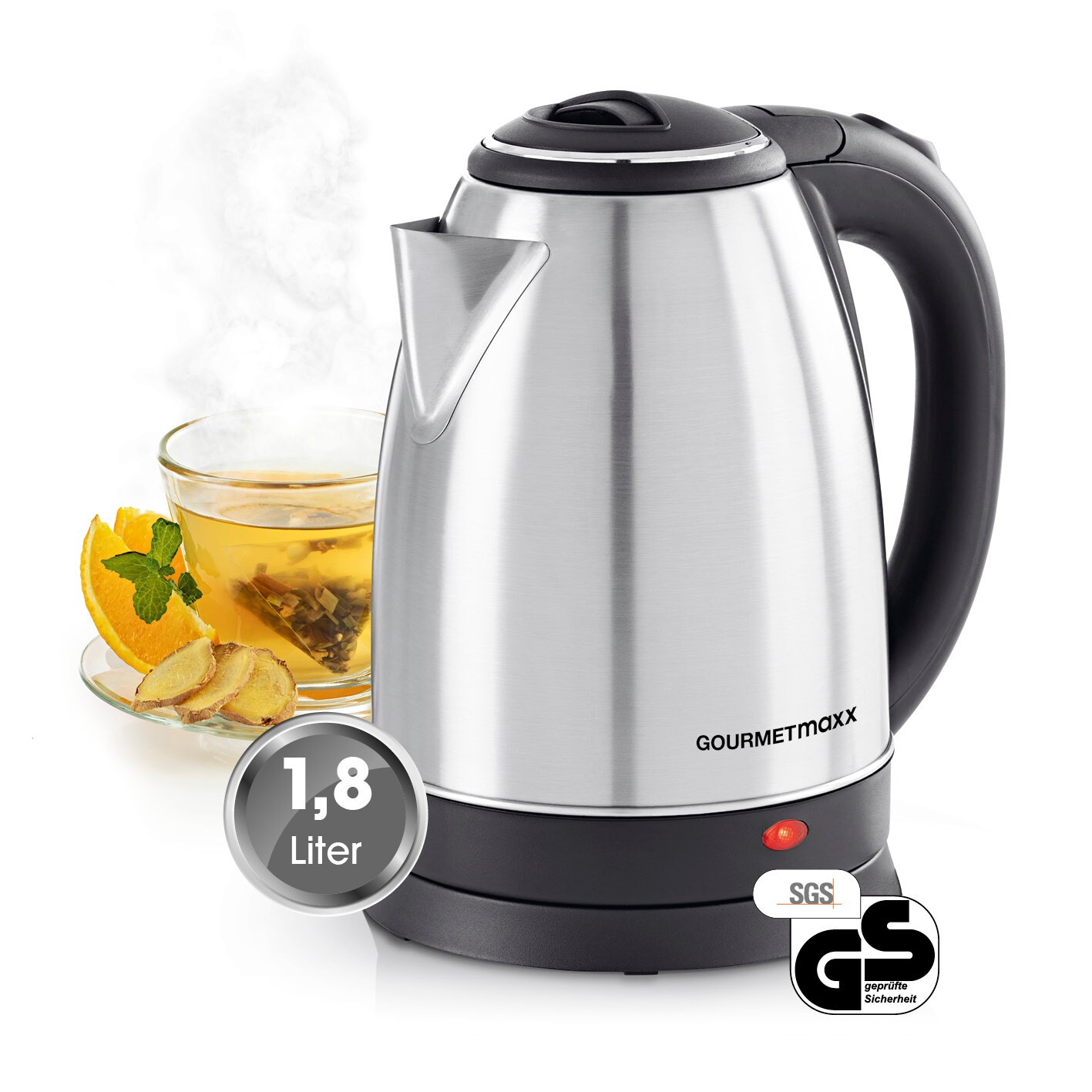 Wasserkocher 1500W Edelstahl
