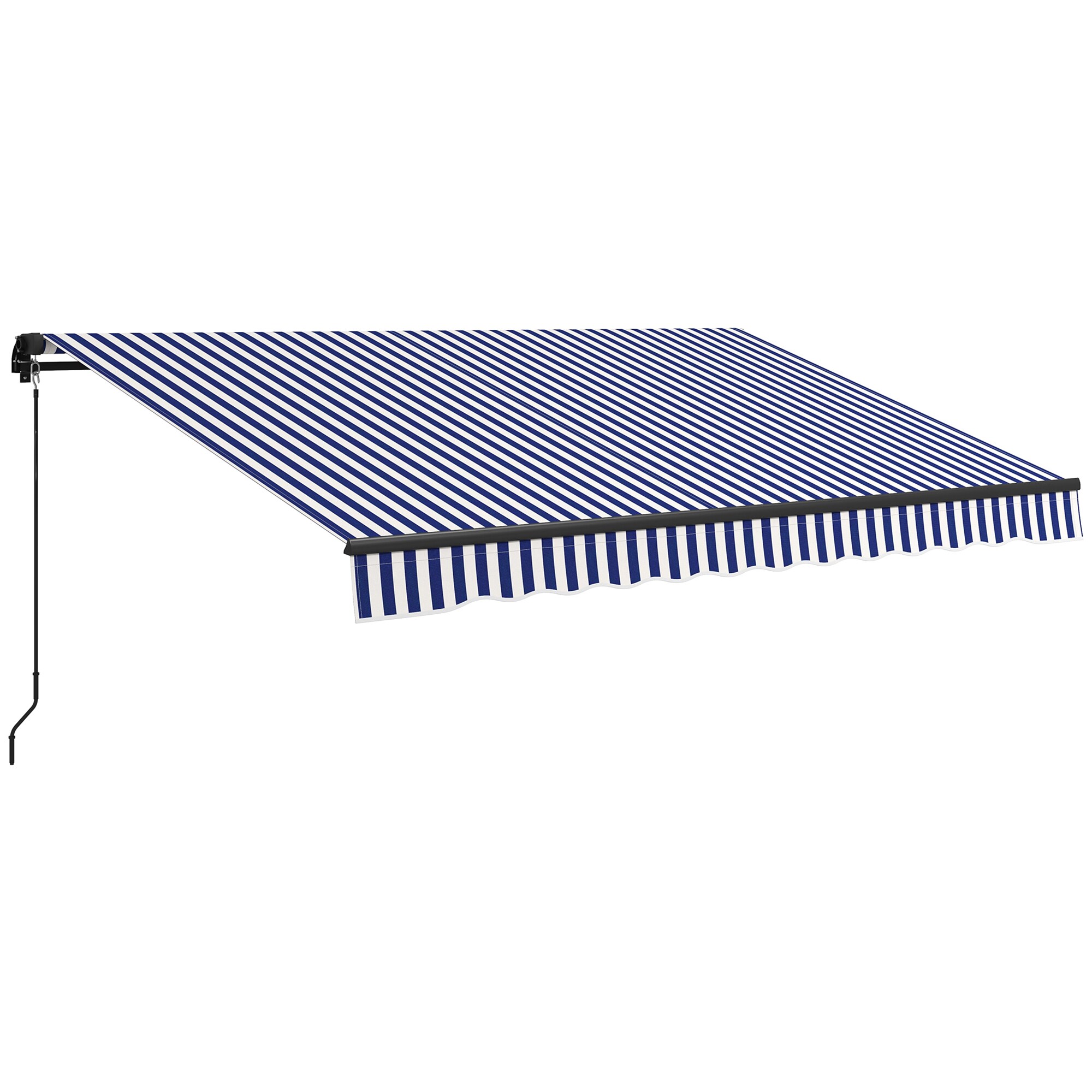 Outsunny Markise Polyesterstoff, Aluminium - Bild 1