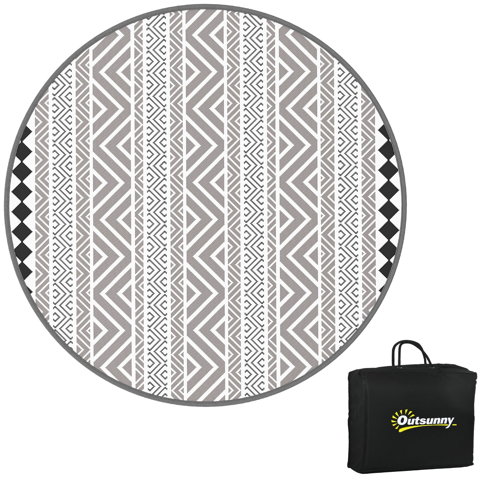 Outsunny Outdoor-Teppich Kunststoff | 04255633559654