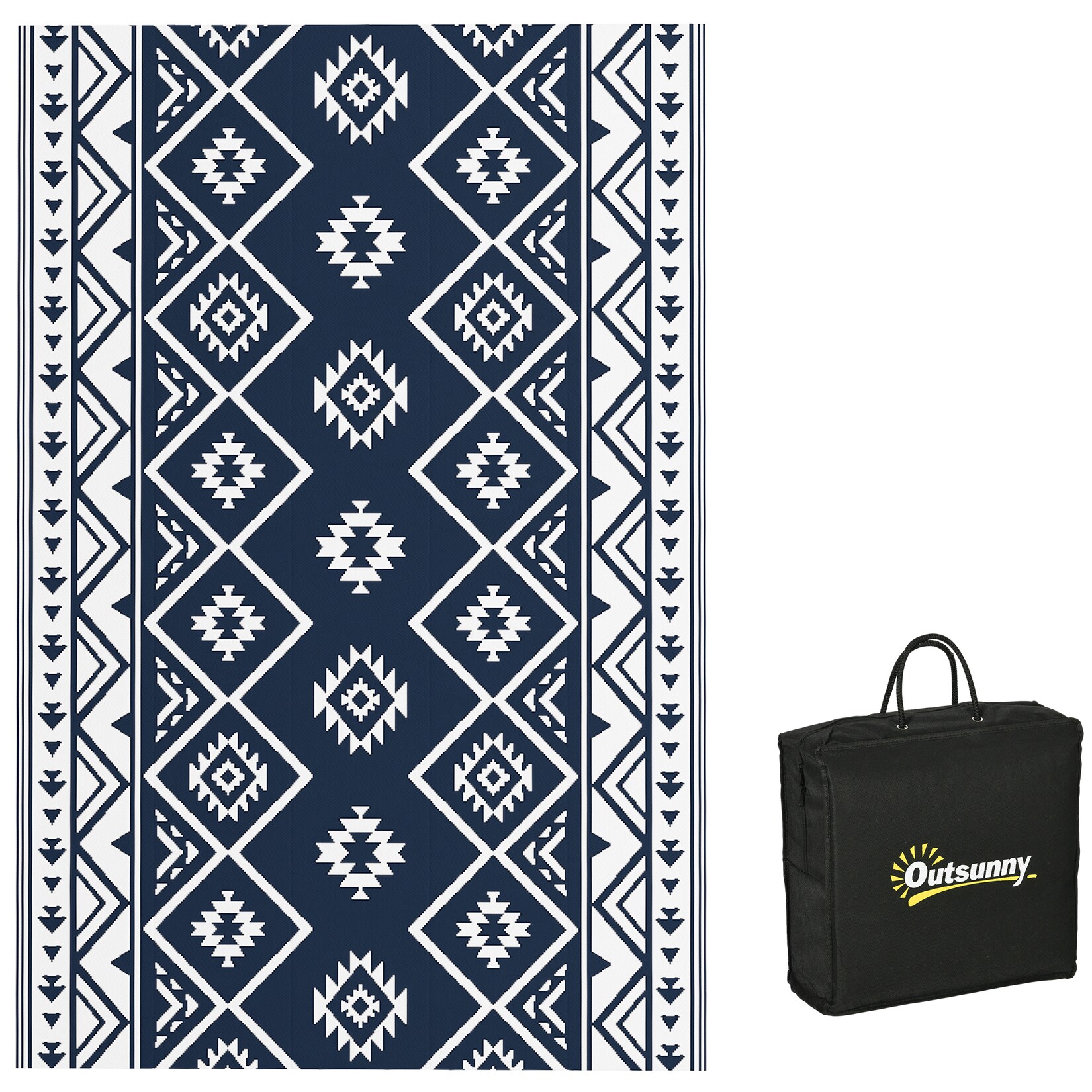 Outsunny Outdoor-Teppich Kunststoff | 04255633559616
