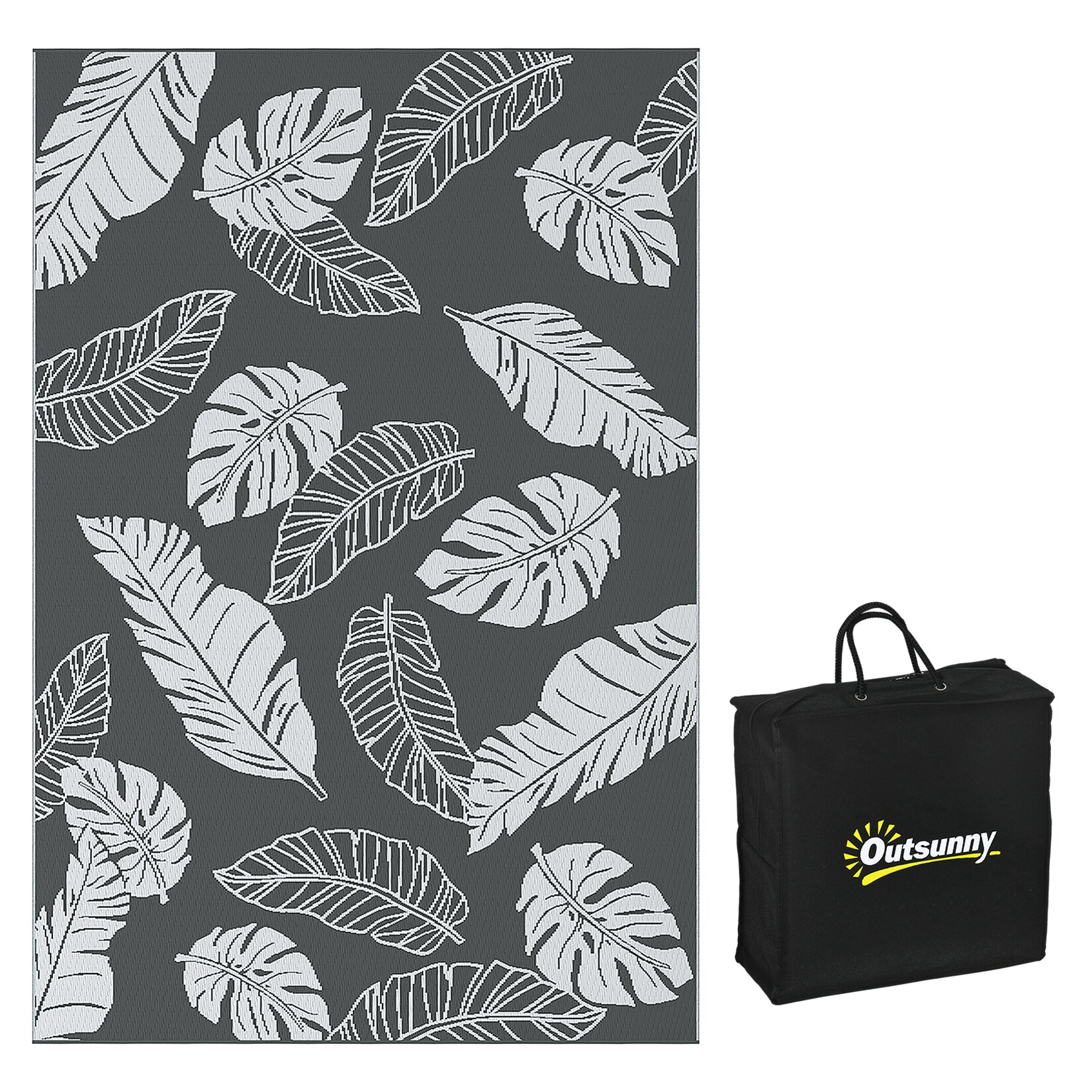 Outsunny Outdoor-Teppich Kunststoff | 04255633559272