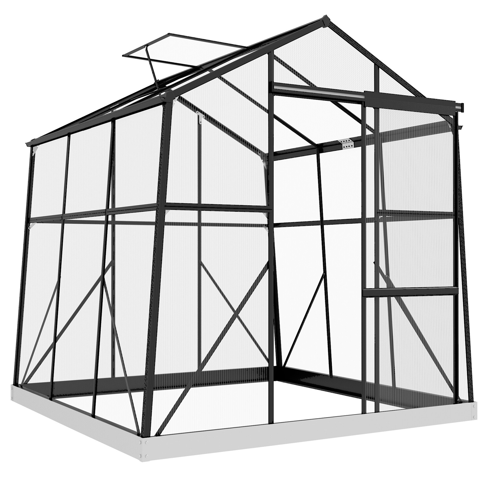 Gewächshaus Aluminiumlegierung, Polycarbonat