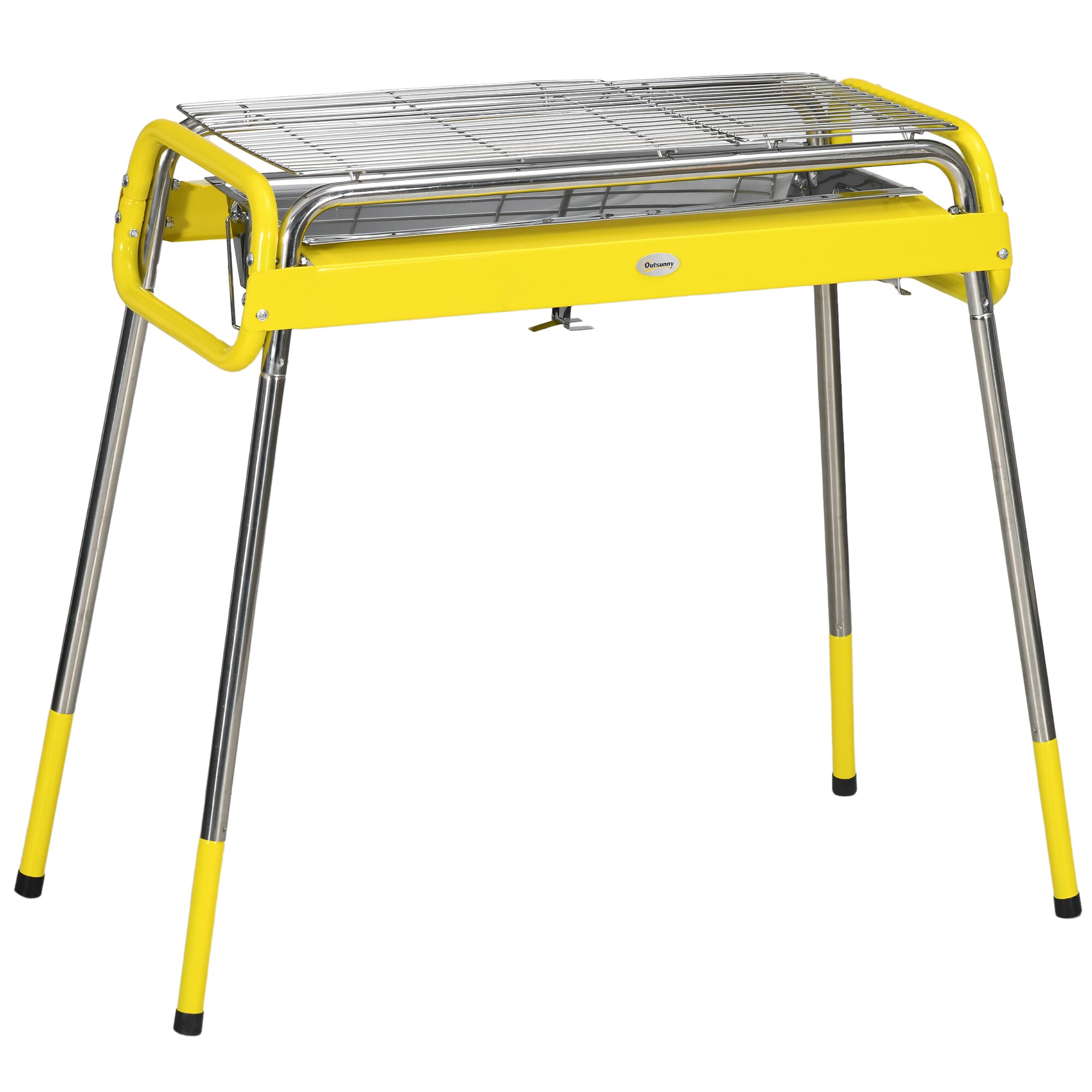 Outsunny Holzkohlgrill Metall, Edelstahl - Bild 1