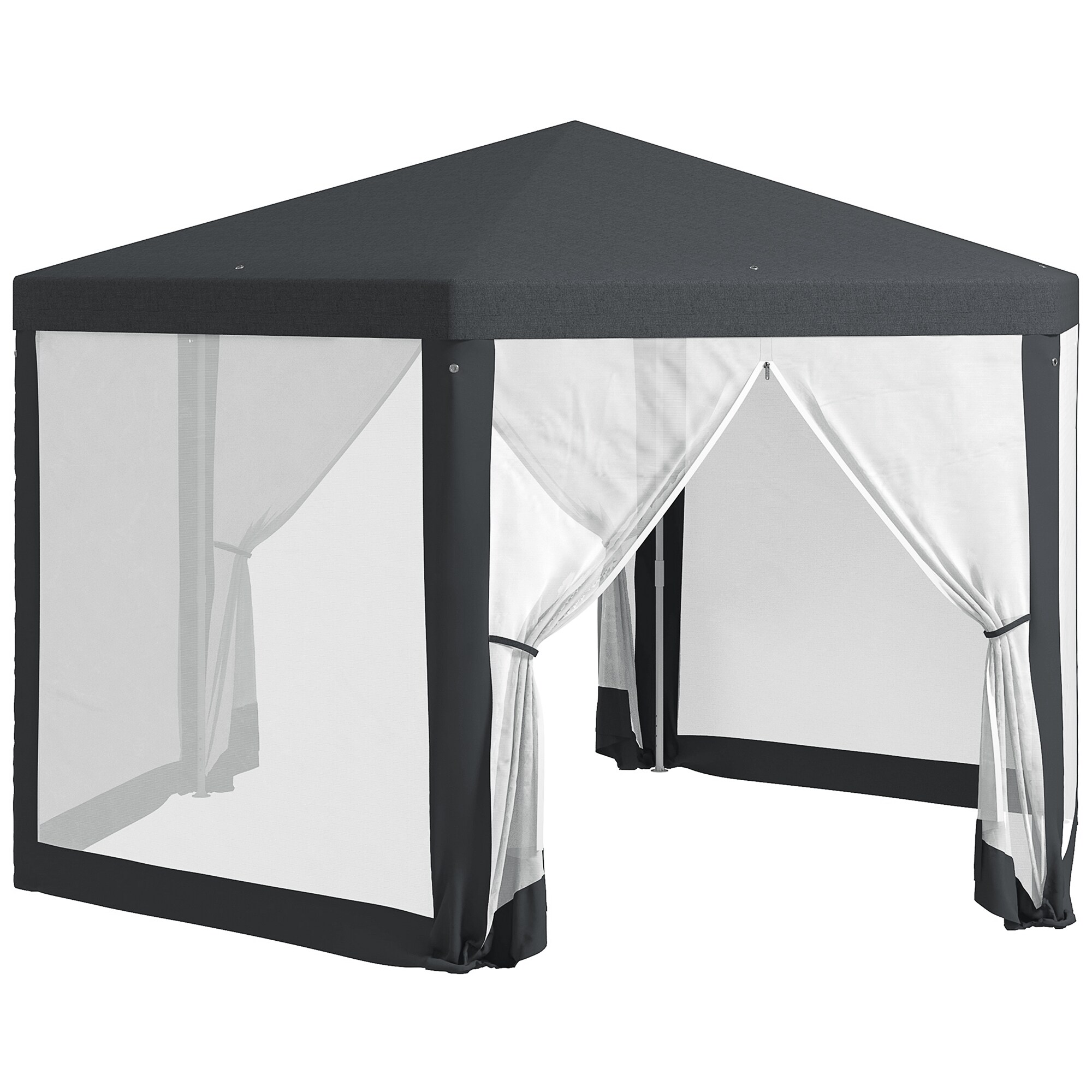 Outsunny Pavillon Metall, Polyester - Bild 1