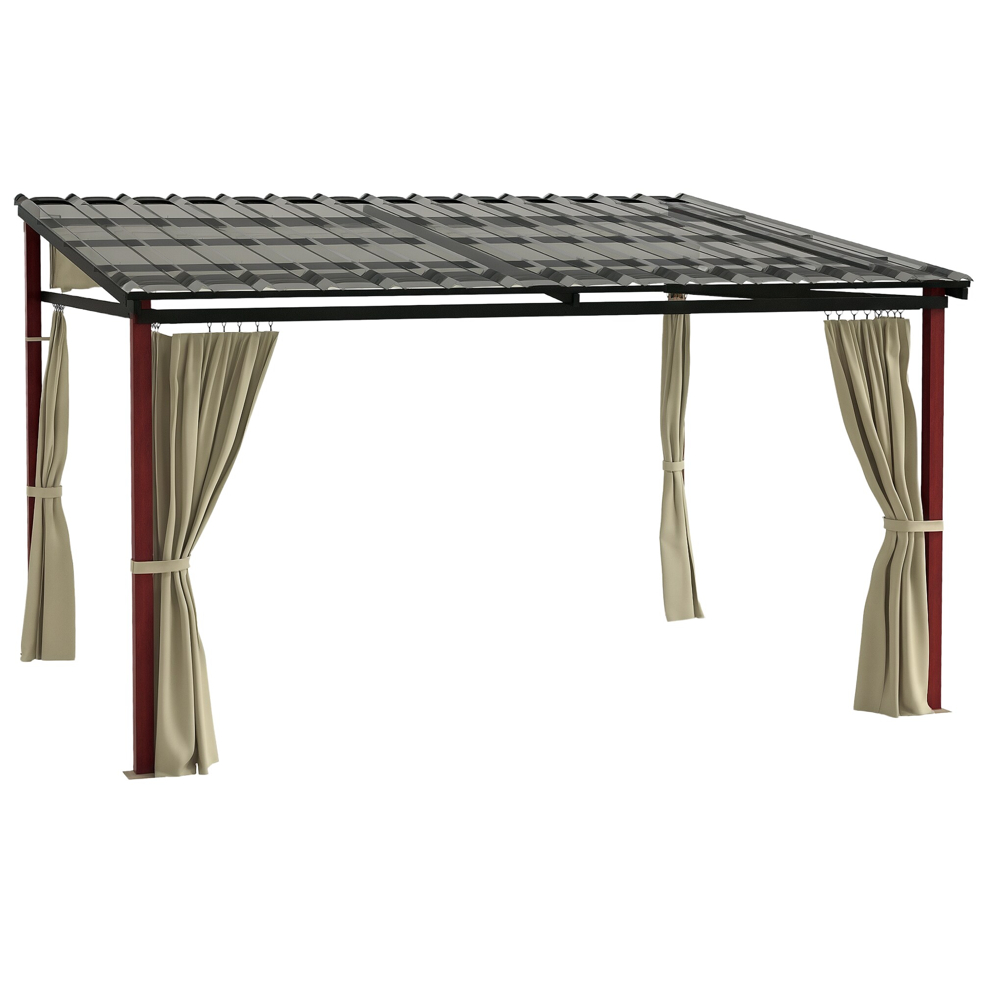 Outsunny Pergola Polycarbonat, Polyester - Bild 1