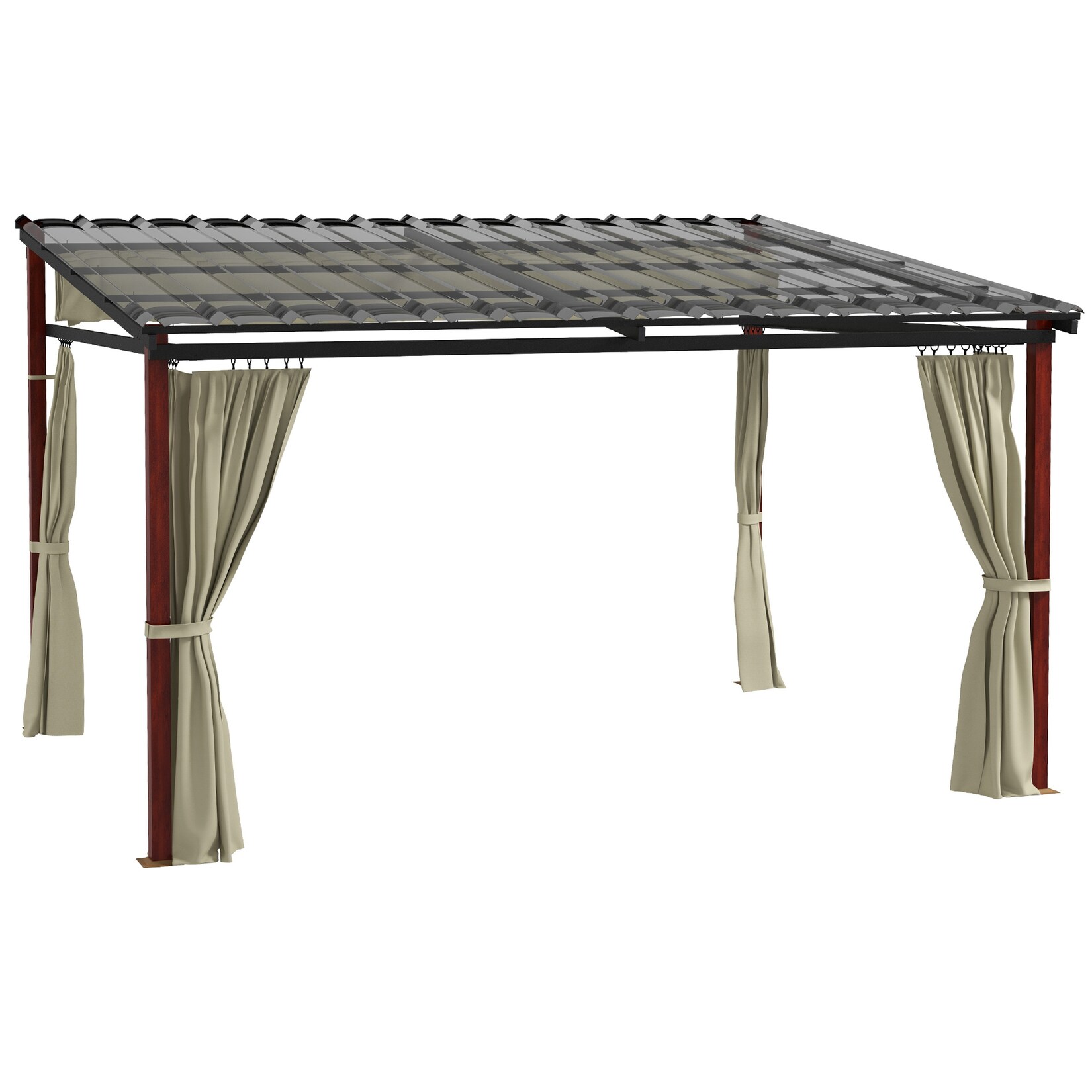 Outsunny Pergola Polycarbonat, Polyester | 04255633553690
