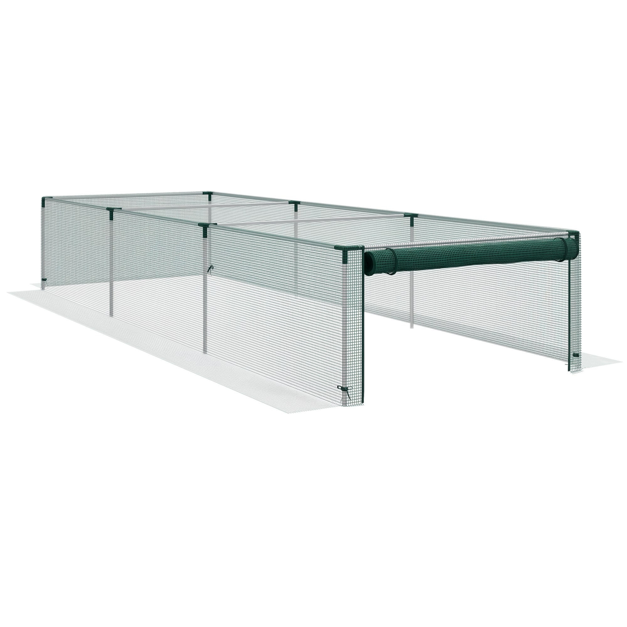 Outsunny Vogelschutznetz Verzinktes Metall, HDPE - Bild 1