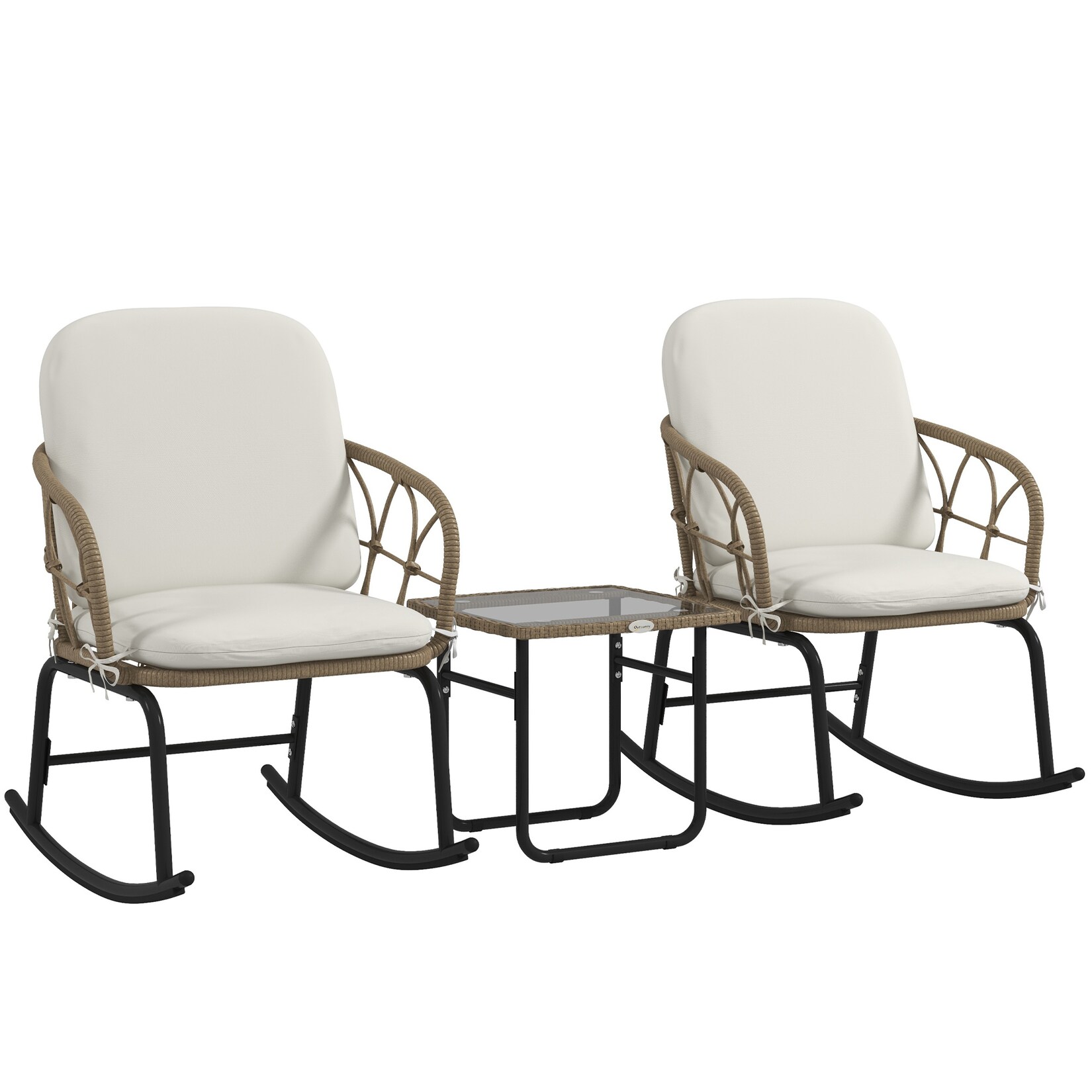 Gartenmöbel-Set Stahl, PE Rattan