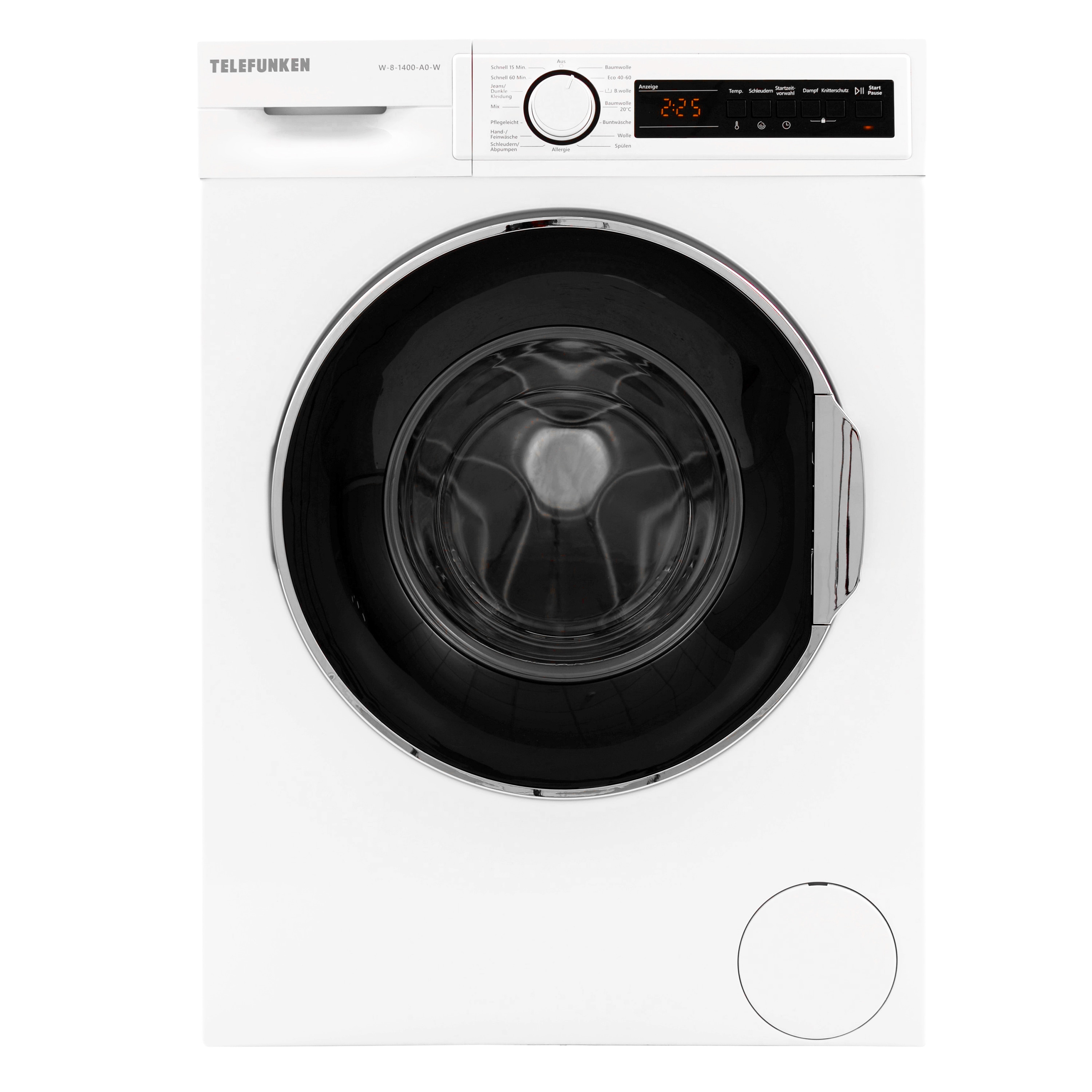 Telefunken Waschmaschine W-8-1400-A0-W  8 kg | 1400 U/Min | Energieklasse A | Dampffunktion | AquaStop - Bild 1