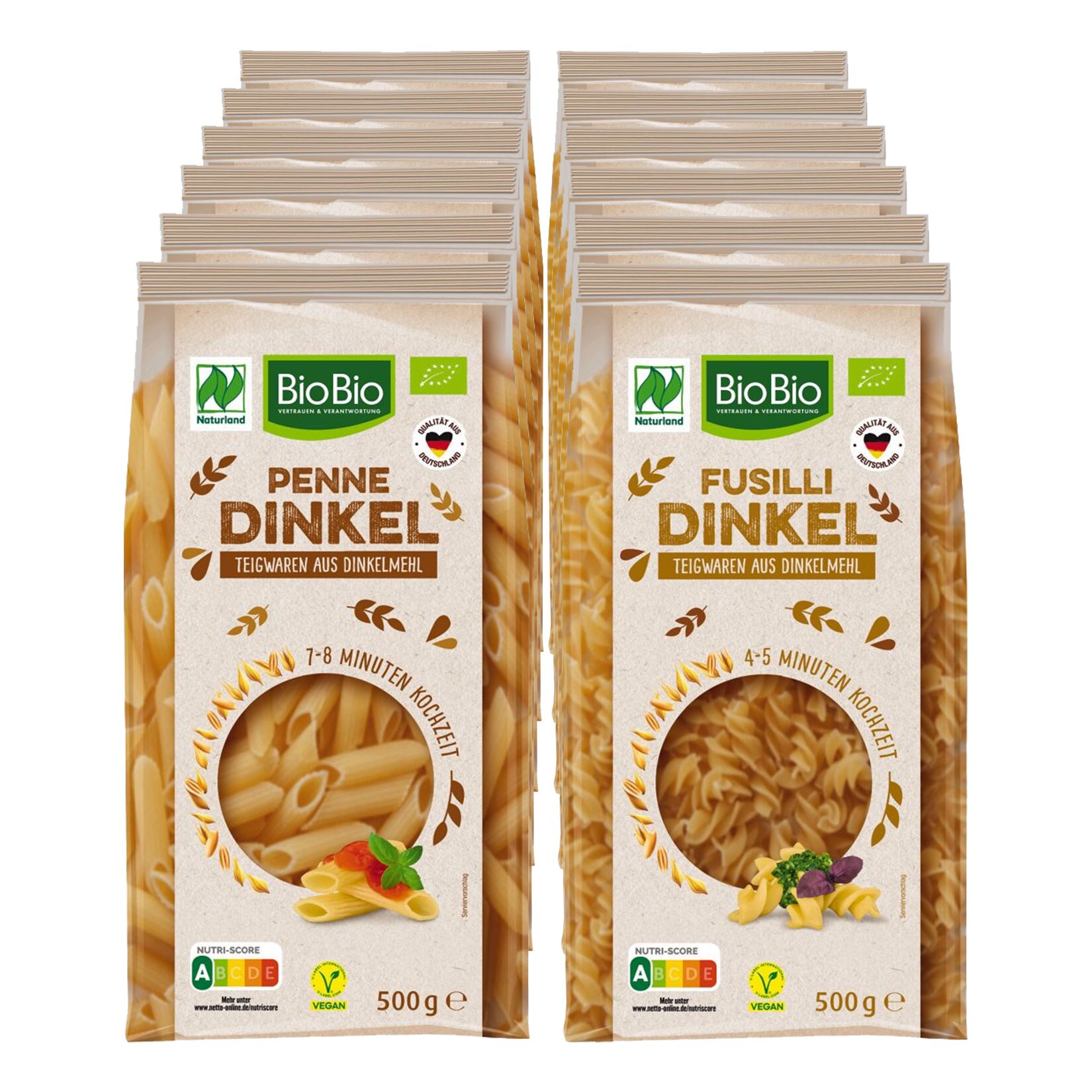 BioBio Bio Dinkel Teigwaren versch. Sorten 500 g, 12er Pack - Bild 1