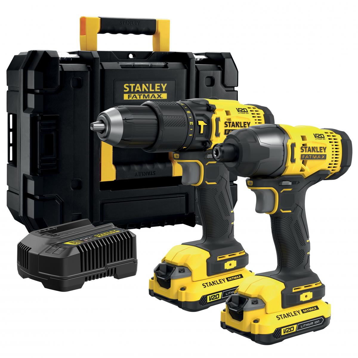 Stanley Bohr- und Schlagschrauberset 18 V SFMCK465D2T-QW - Bild 1