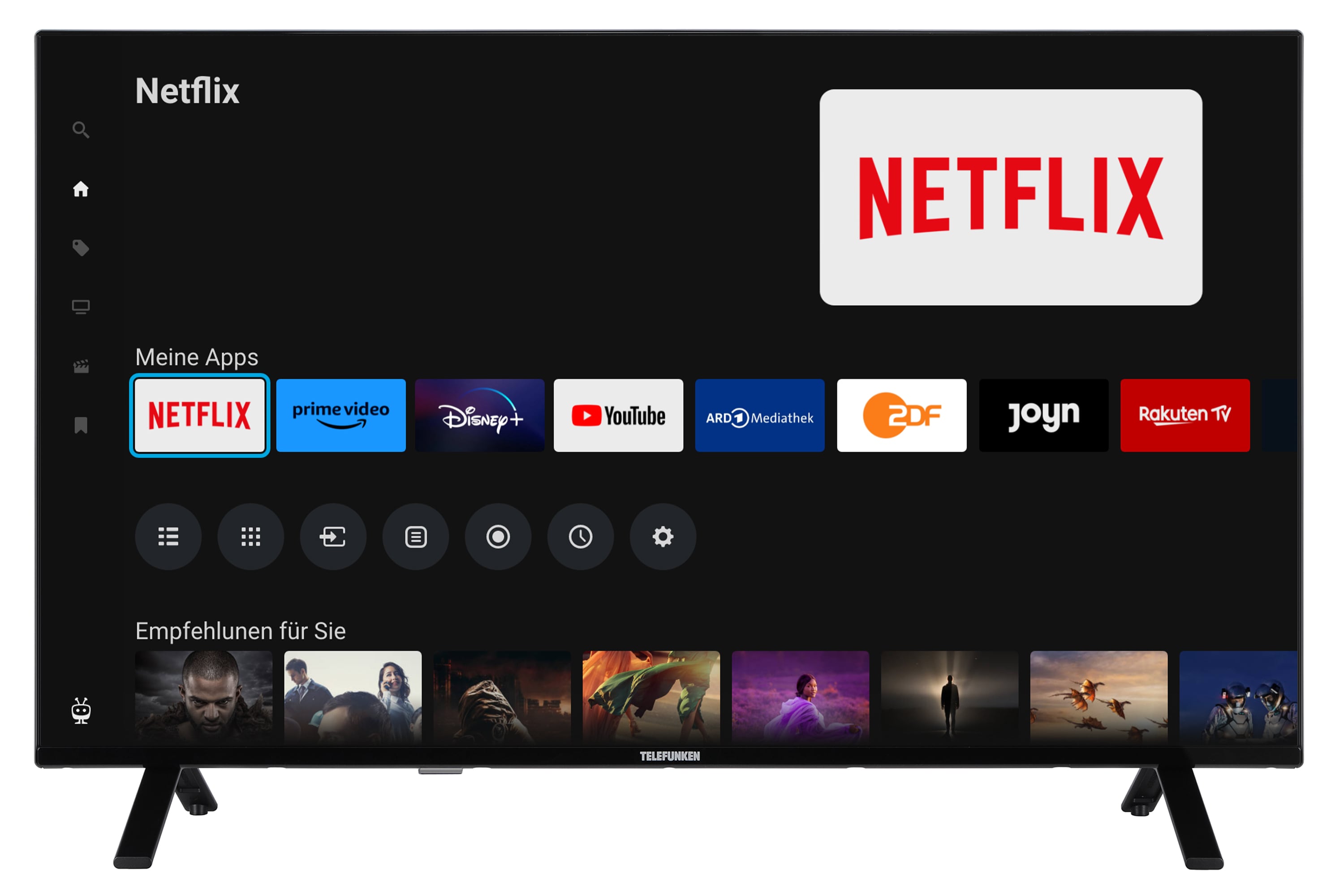 Telefunken XU43TO750S 43 Zoll Fernseher/TiVo Smart TV (4K UHD, HDR Dolby Vision, Dolby Atmos, Triple Tuner) - Bild 1