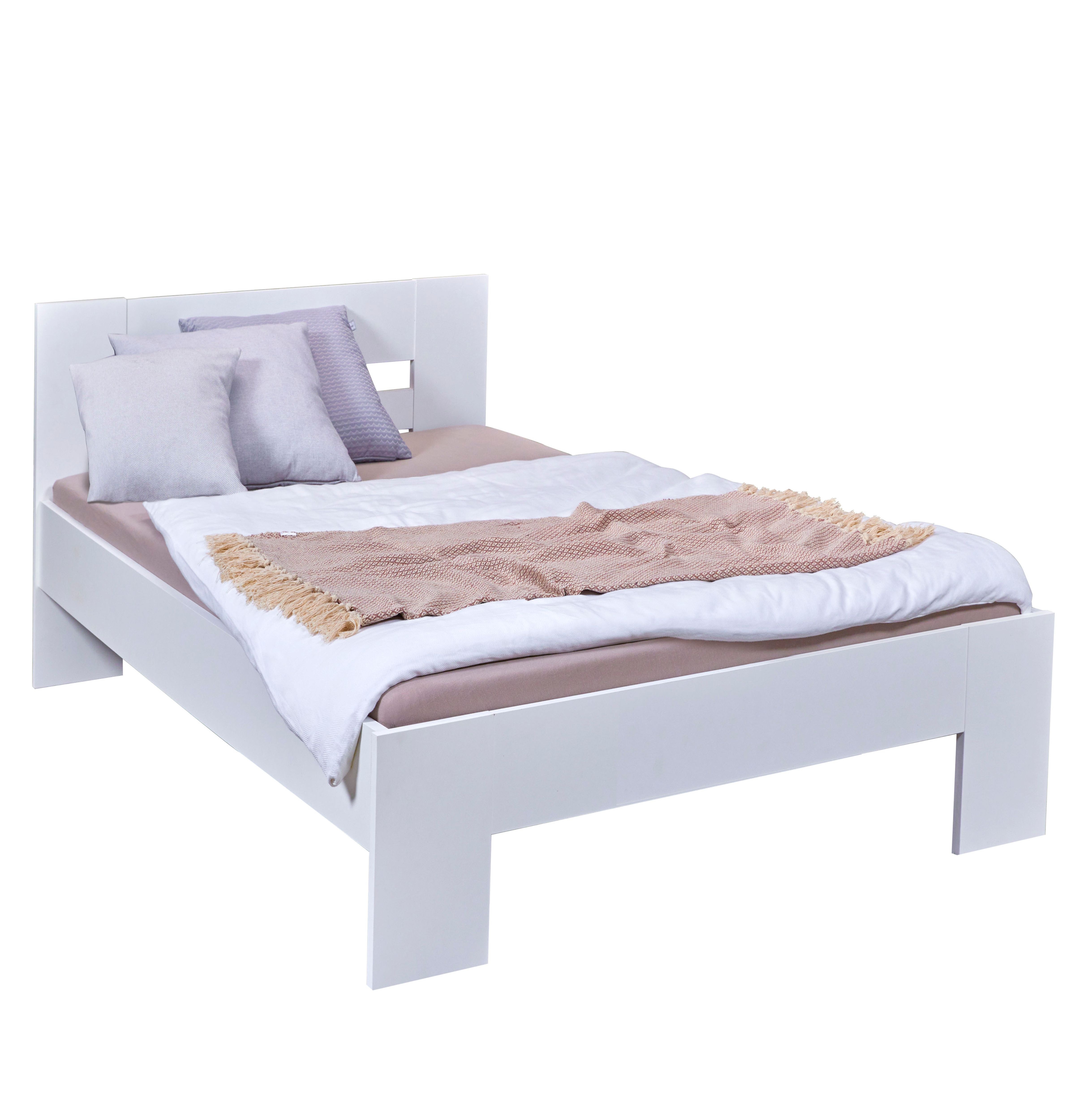 Inter Link Bettgestell Annik 90x200 cm - versch. Ausf&uuml;hrungen - Weiss - Bild 1