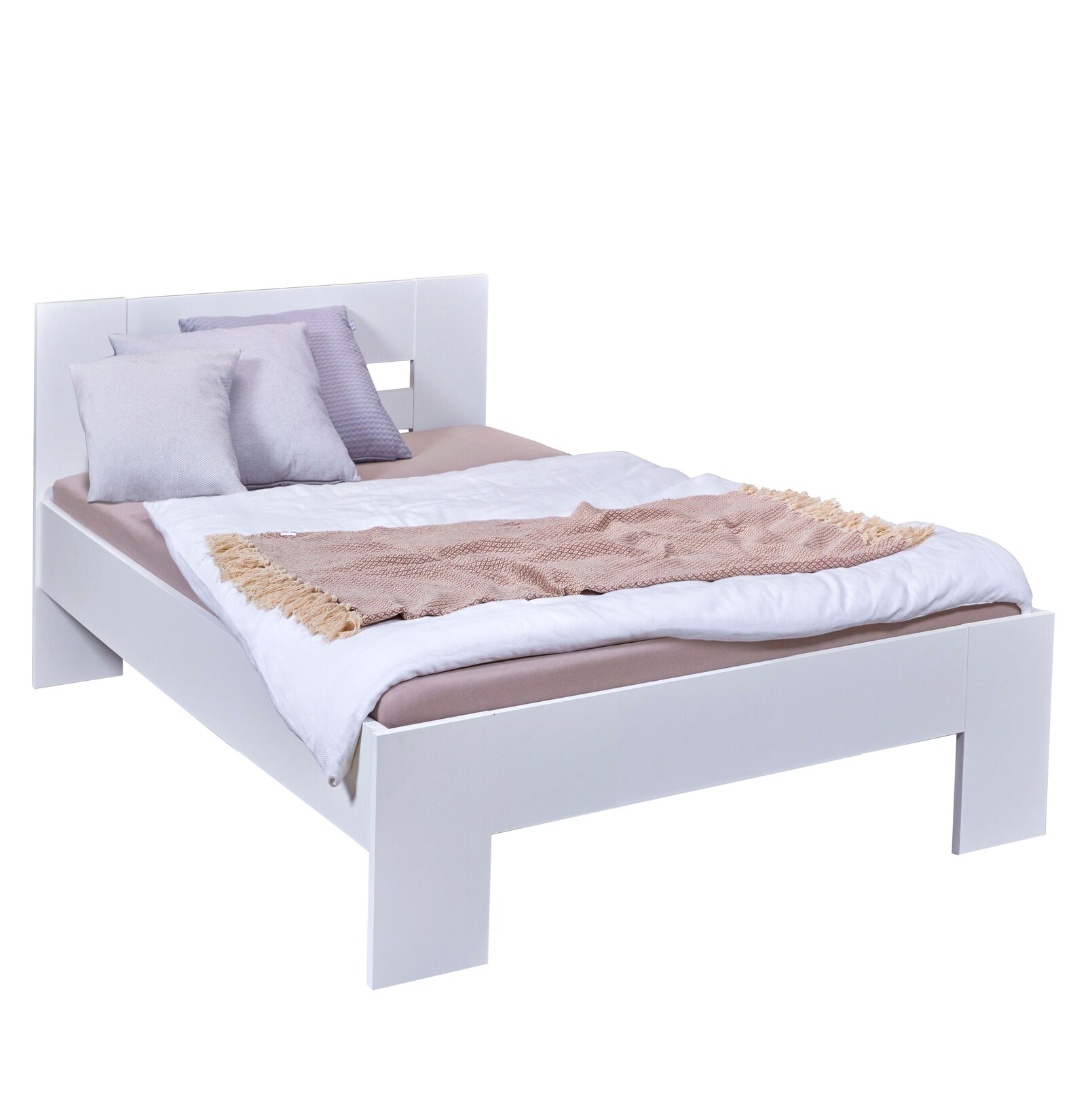 Inter Link Bettgestell Annik 90×200 cm – versch. Ausführungen – Weiss | 04010340554398