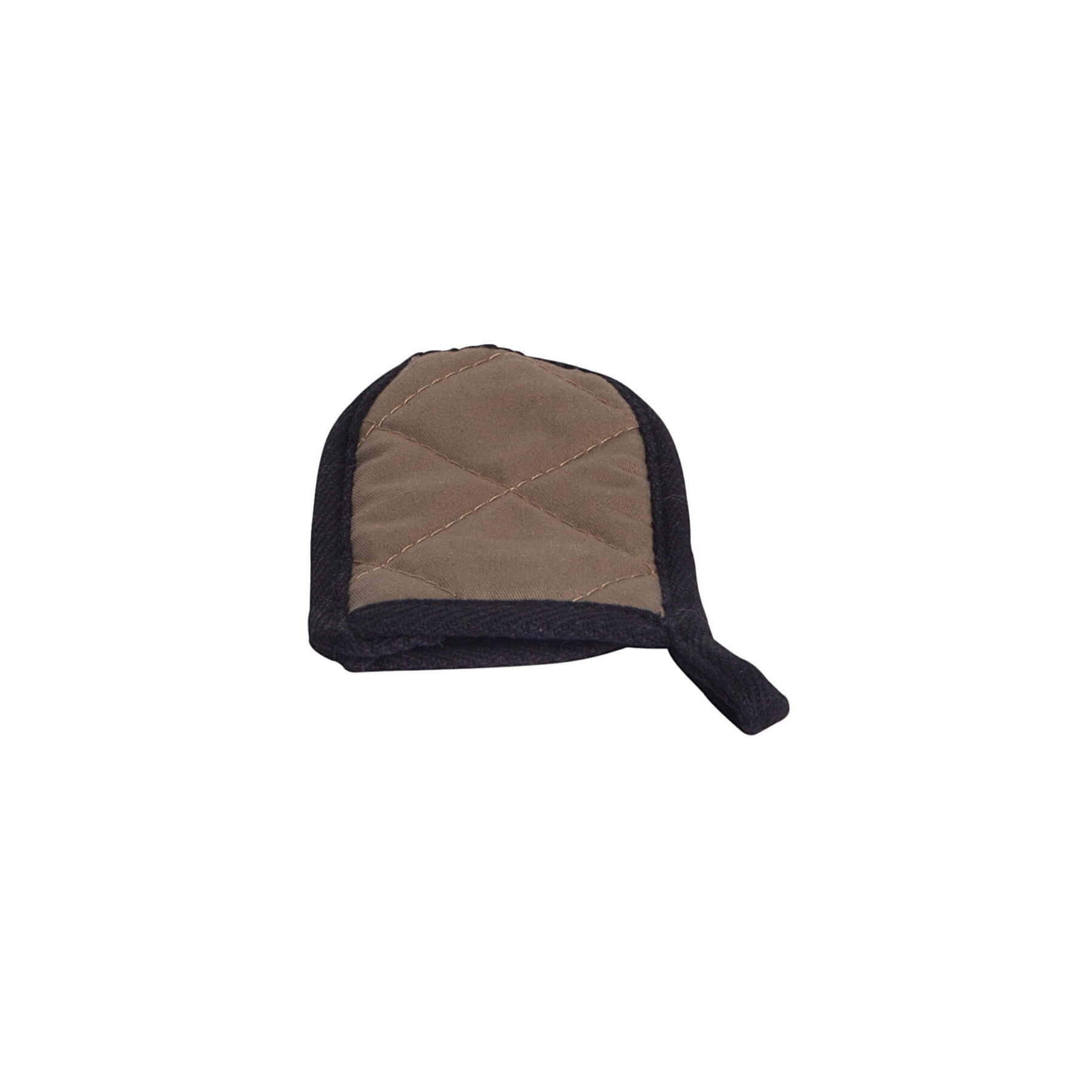 Hitzebest&auml;ndiger Stiel- und Pfannengriffschutz 14 x 5 cm - dunkelbeige - f&uuml;r Gusseisengeschirr - langlebig und robust - 100% Polyester - bis &Oslash; 28 cm - Bild 1
