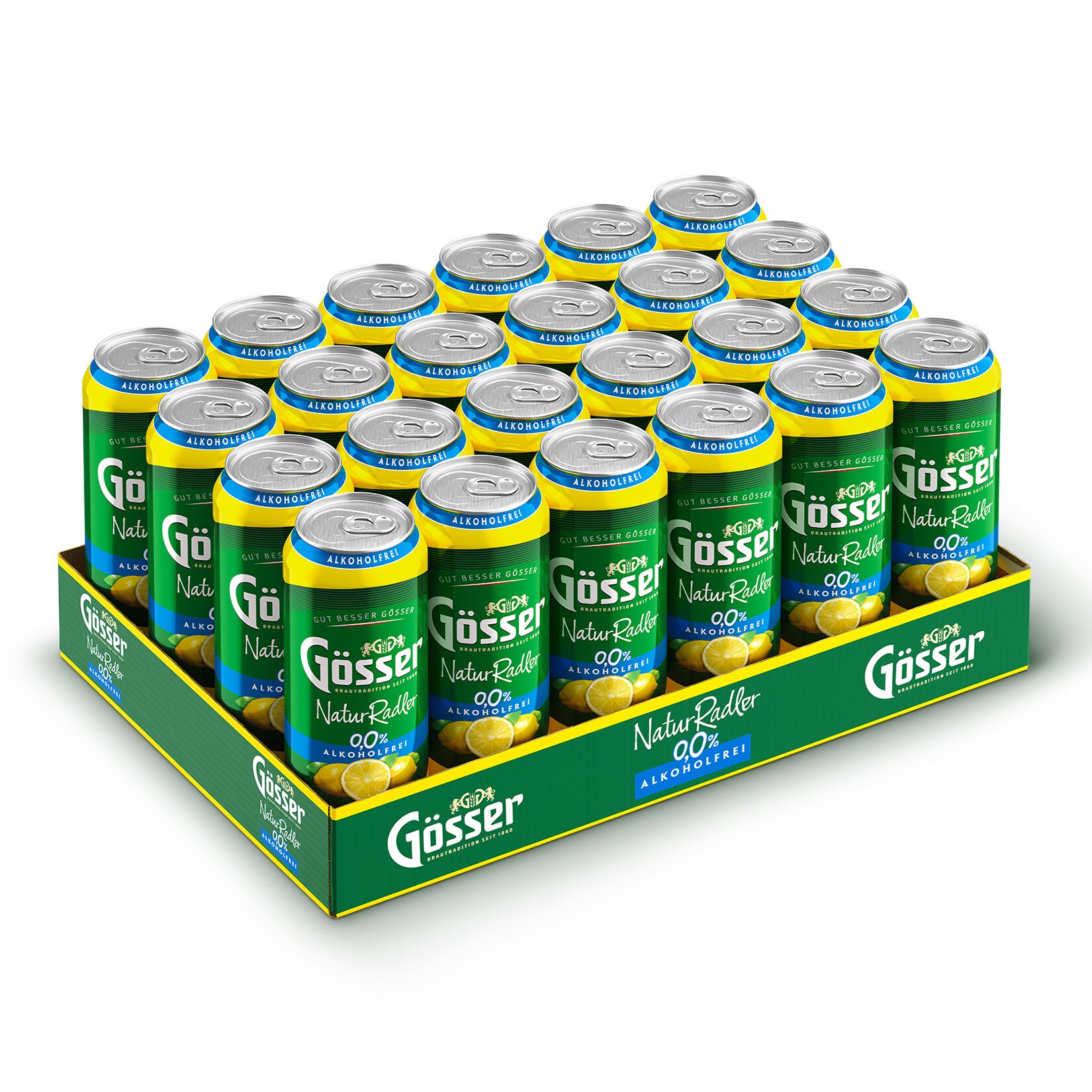 G&ouml;sser alkoholfreies Naturradler 0,0 % vol 0,5 Liter Dose, 24er Pack - Bild 1
