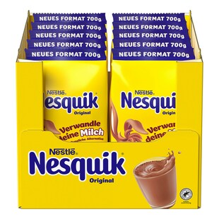 Nestlé Nesquik Original Kakao Nachfüllbeutel 700 g, 10er Pack - Bild 1