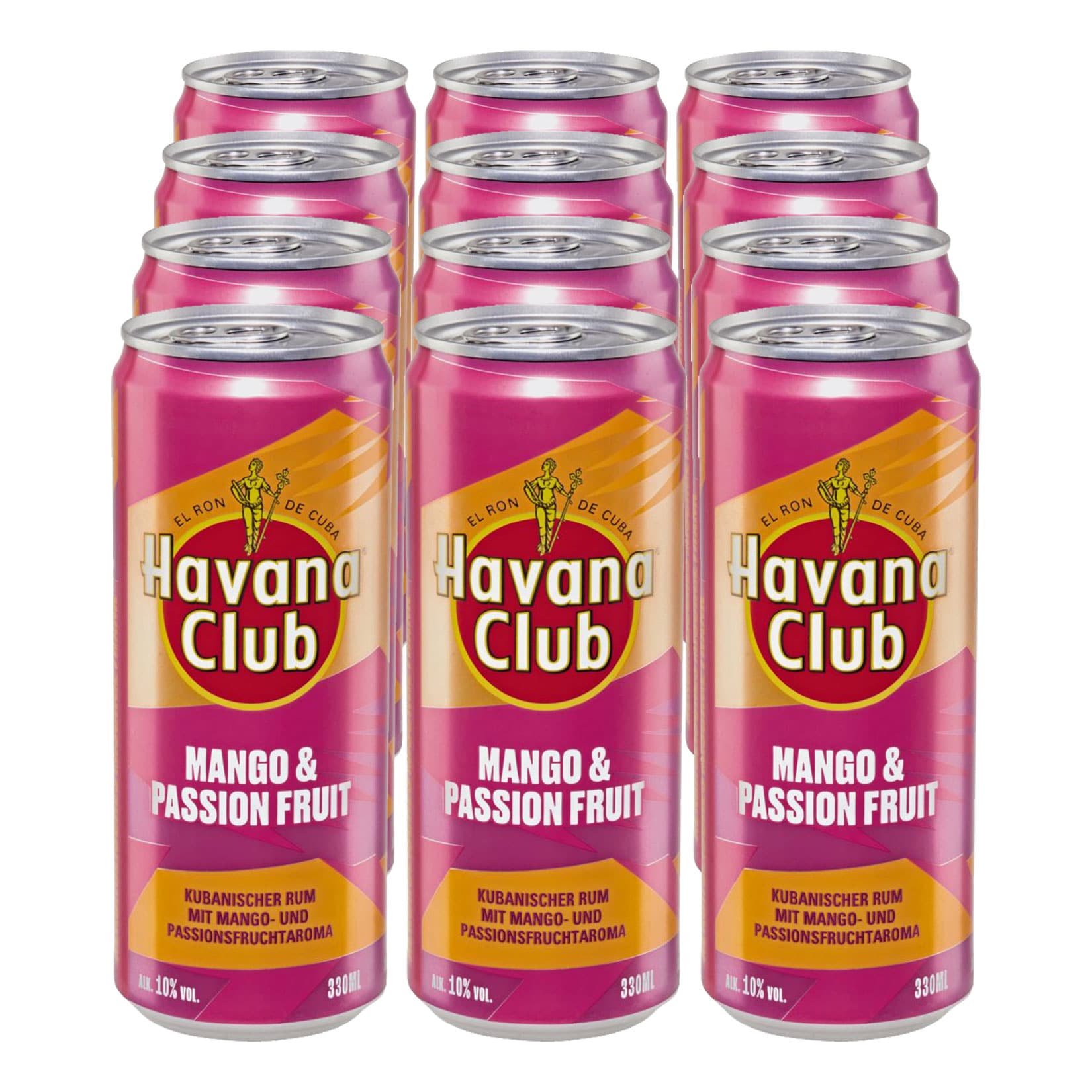 Havana Club Mango & Passionfruit 10 % vol 0,33 Liter Dose, 12er Pack - Bild 1