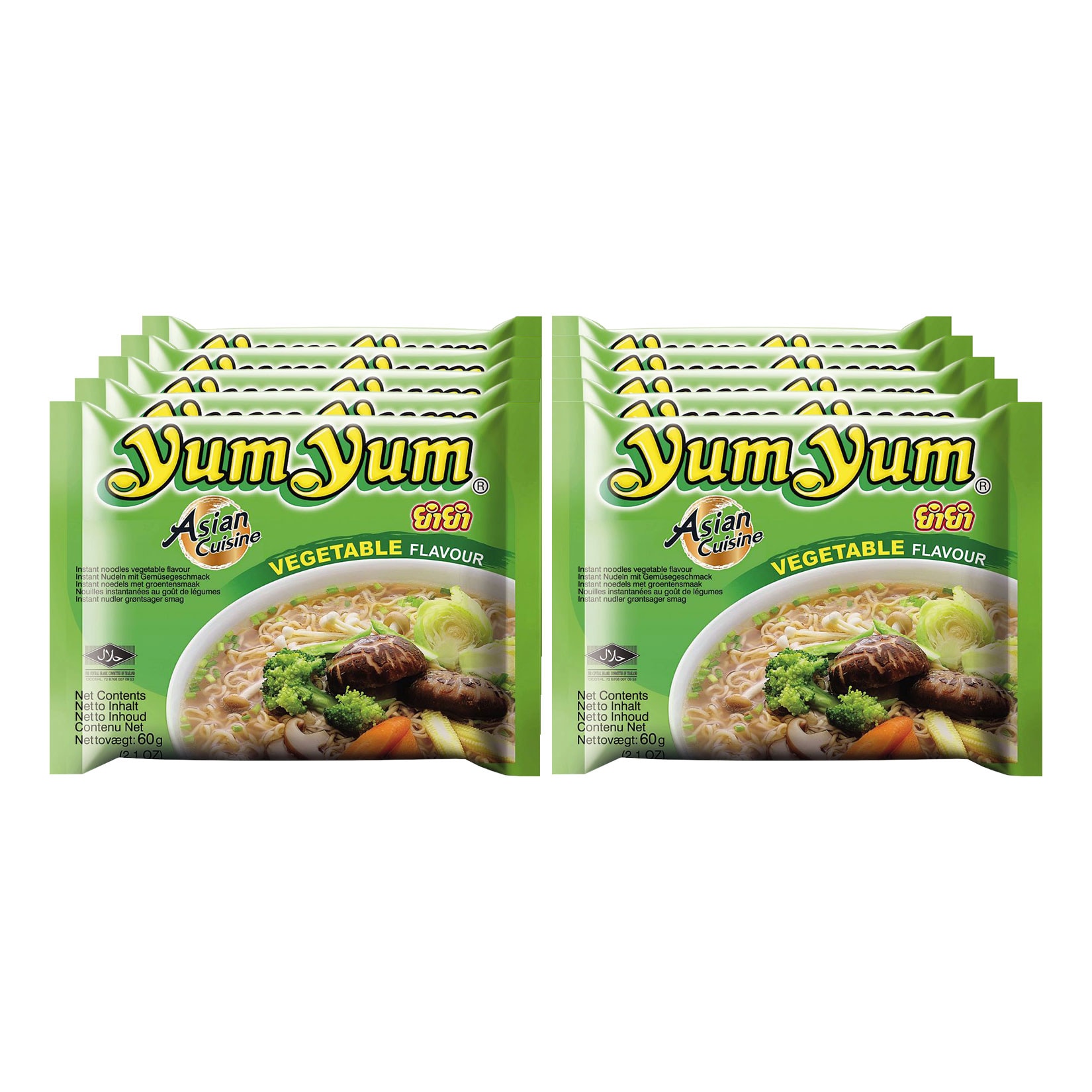 Yum Yum  Instantnudeln Gem&uuml;se 60 g, 10er Pack - Bild 1