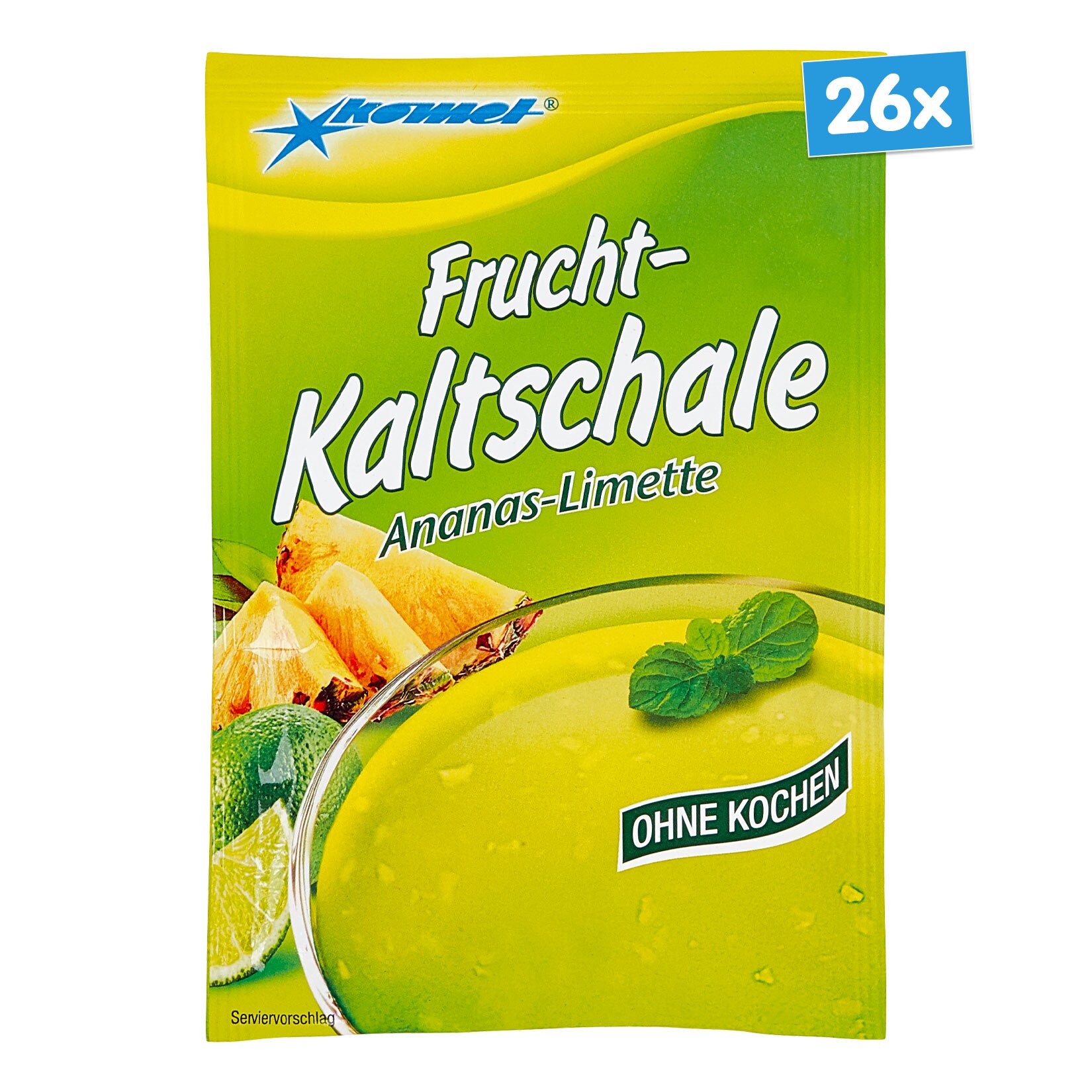 Komet Kaltschale Ananas-Limette für 500 ml, 26er Pack