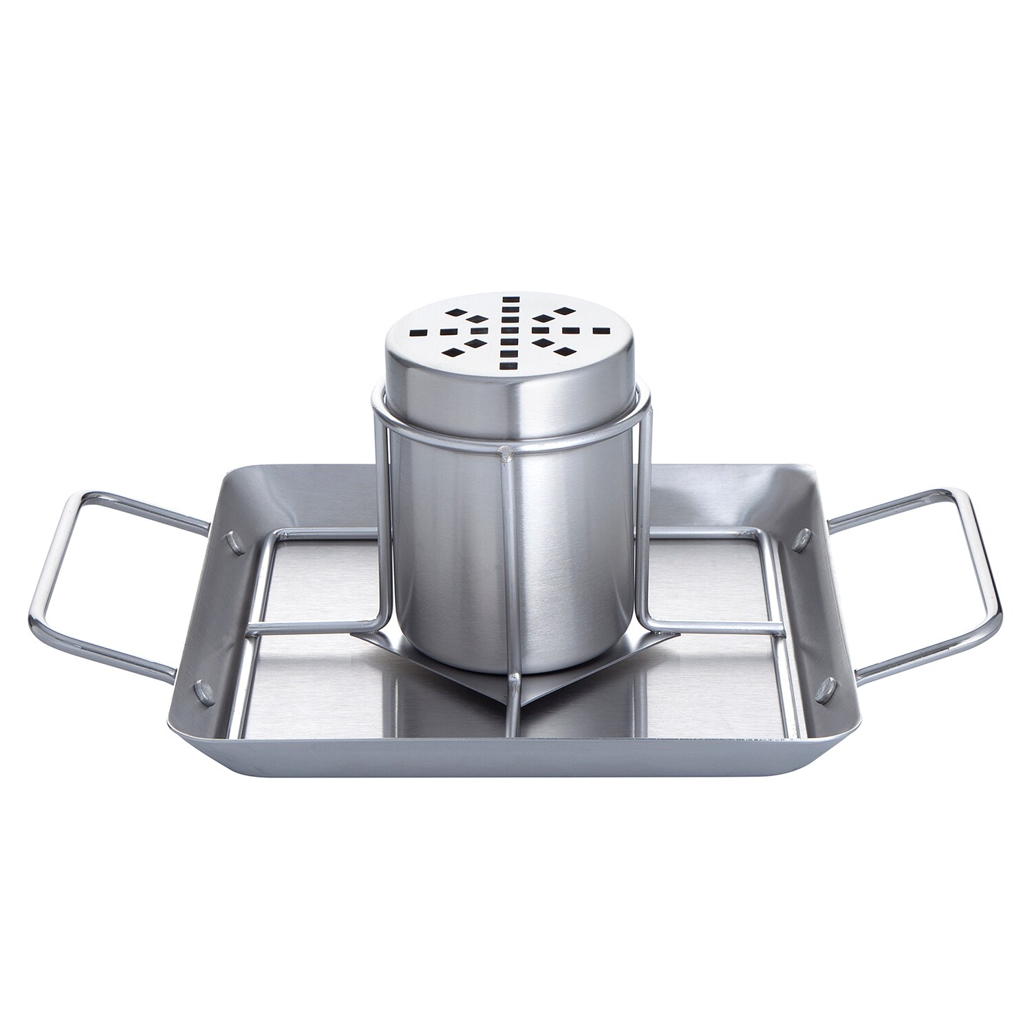 Edelstahl H&auml;hnchenhalter f&uuml;r knuspriges Grillh&auml;hnchen - 4-teilig, abnehmbare Dose, Aroma-Beh&auml;lter f&uuml;r Bier, Wein oder Marinaden - Bild 1