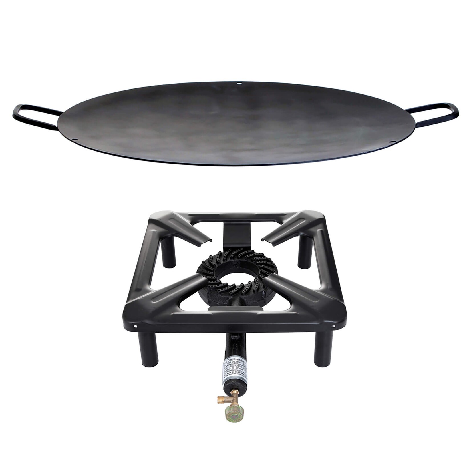 Hockerkocher-Set mit Eisen-Wok/Grillschale Ø 50 cm | 04041571406019