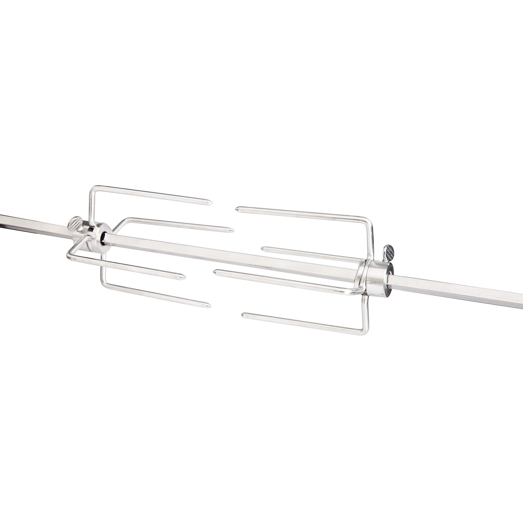 Edelstahl Fleischhaken mit 4 Dornen und Feststellschraube - Ersatzfleischklammer f&uuml;r ALL'GRILL Grillspie&szlig; - &Oslash; 70 cm - Bild 1