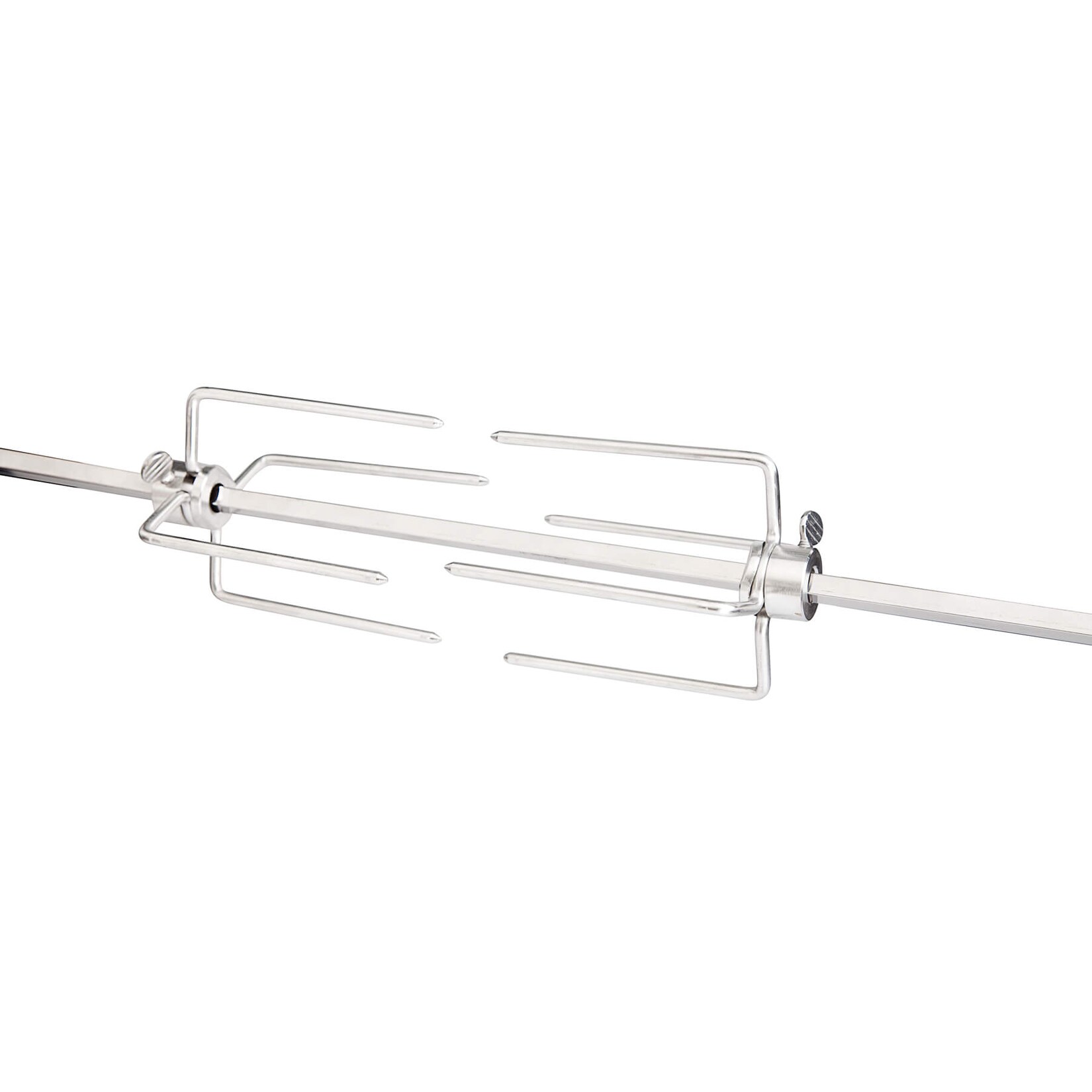 Edelstahl Fleischhaken mit 4 Dornen und Feststellschraube – Ersatzfleischklammer für ALL’GRILL Grillspieß – Ø 70 cm | 04041571167507