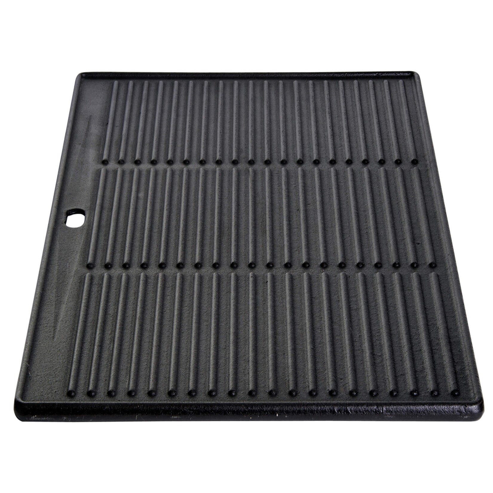Gusseiserne Grillplatte 31,5 x 42 cm mit Ablauföffnung für ALL’GRILL Festival, Major und Impuls: Beidseitig verwendbar, vorgeglüht und robust | 04041571550255