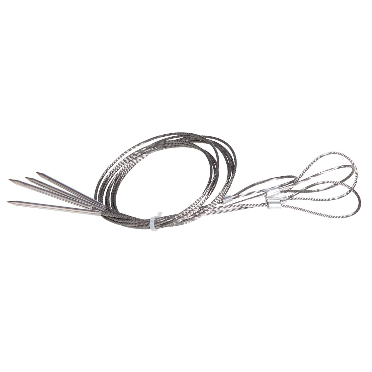 Flexibles Grillspie&szlig;-Set aus Edelstahl 72 cm, 4 St&uuml;ck, ideal f&uuml;r Grillfeste - Bild 1