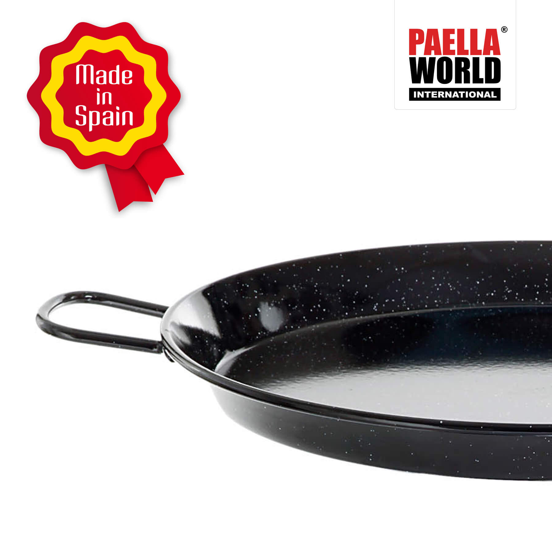 Leichte Paella Pfanne &Oslash; 24 cm,emailliert, robust und preiswert: Ideal f&uuml;r Paella, Reisgerichte und Pfannengerichte - Bild 1