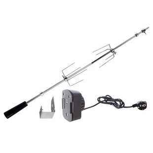 ALL'GRILL Grillspieß mit Motor 230 V, Edelstahl, Länge 103 cm, inkl. Fleischklammern und Montagesatz - Bild 1